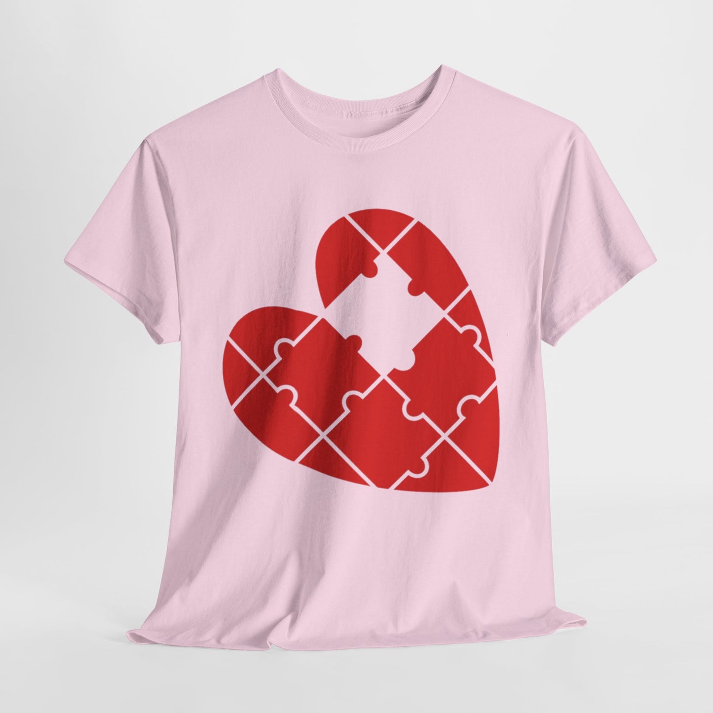 MISSING PUZZLE PIECE HEART/MISSING PUZZLE PIECE Couples Tshirt 1 - Couples Fashion Wear