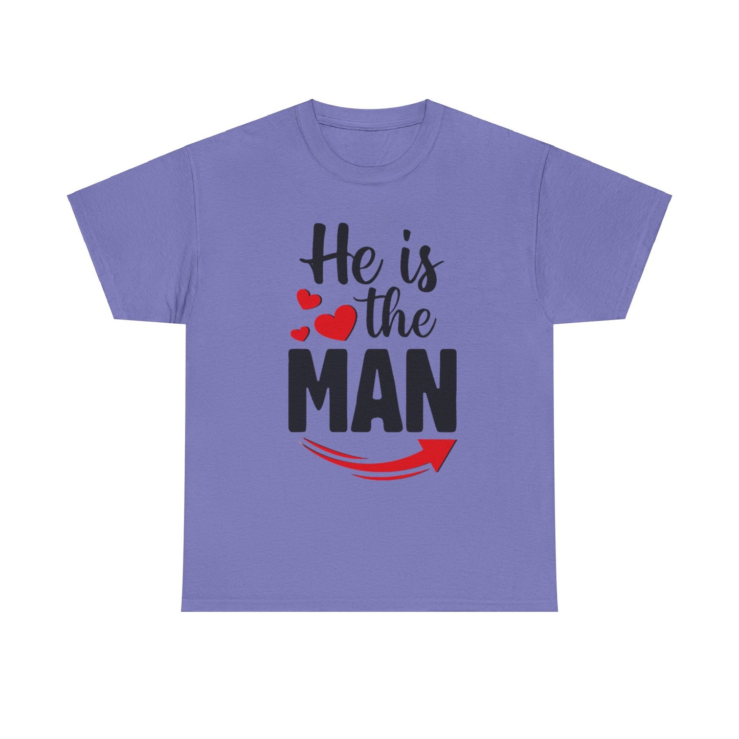 HE IS THE MAN/BUT SHE IS THE BOSS Couples Tshirt 1