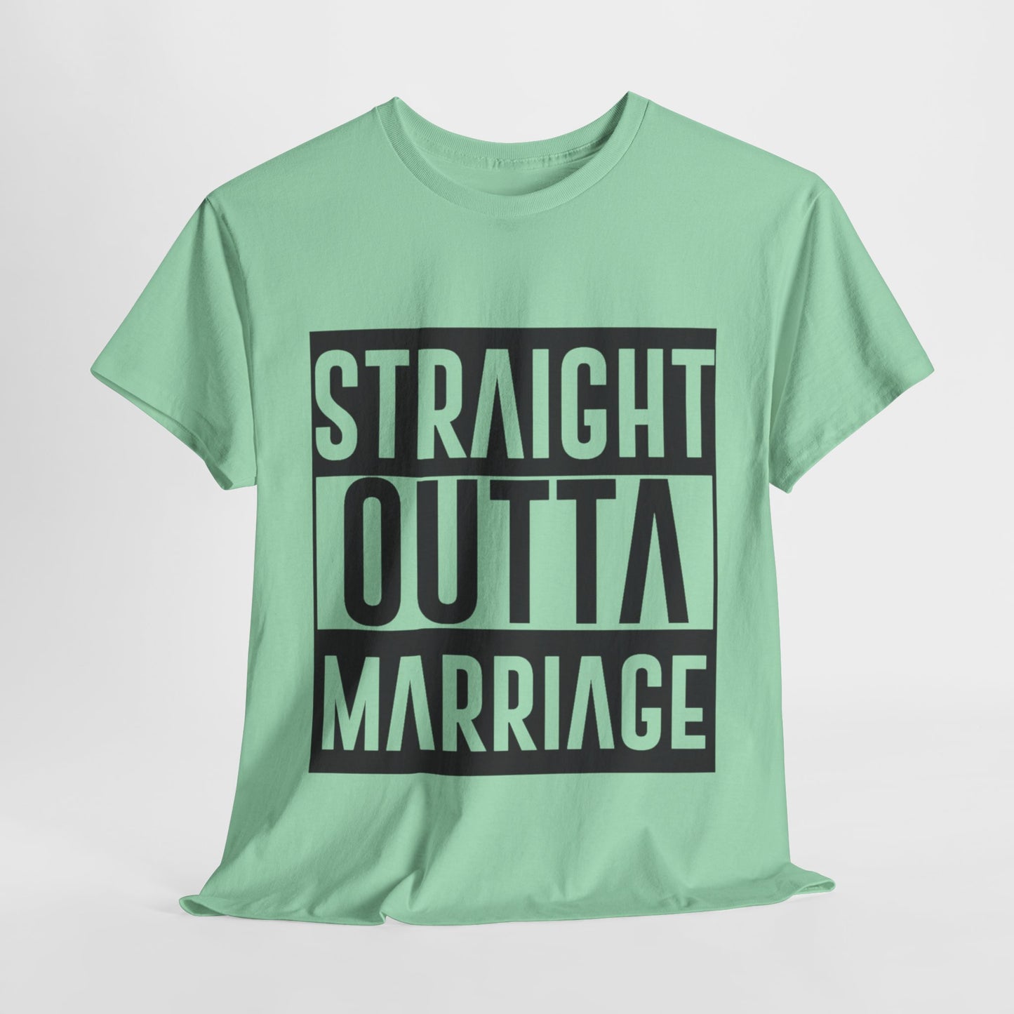 STRAIGHT OUTTA MARRIAGE Couples Tshirt 1