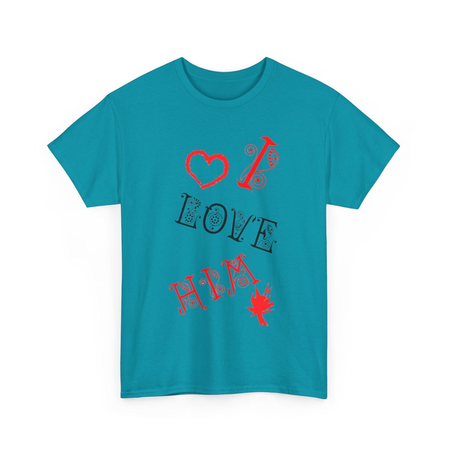 I LOVE HIM/ I LOVE HER Couples Tshirt 1 - Couples Fashion Wear