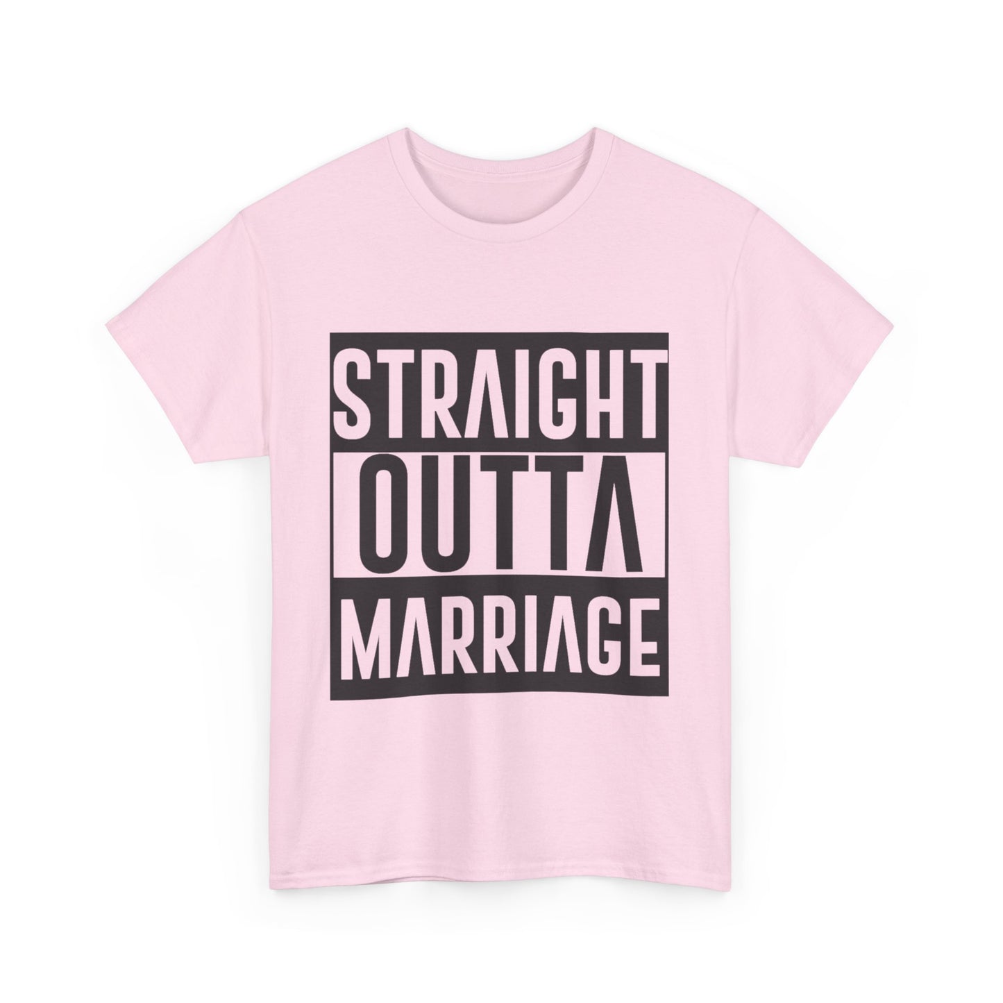 STRAIGHT OUTTA MARRIAGE Couples Tshirt 1