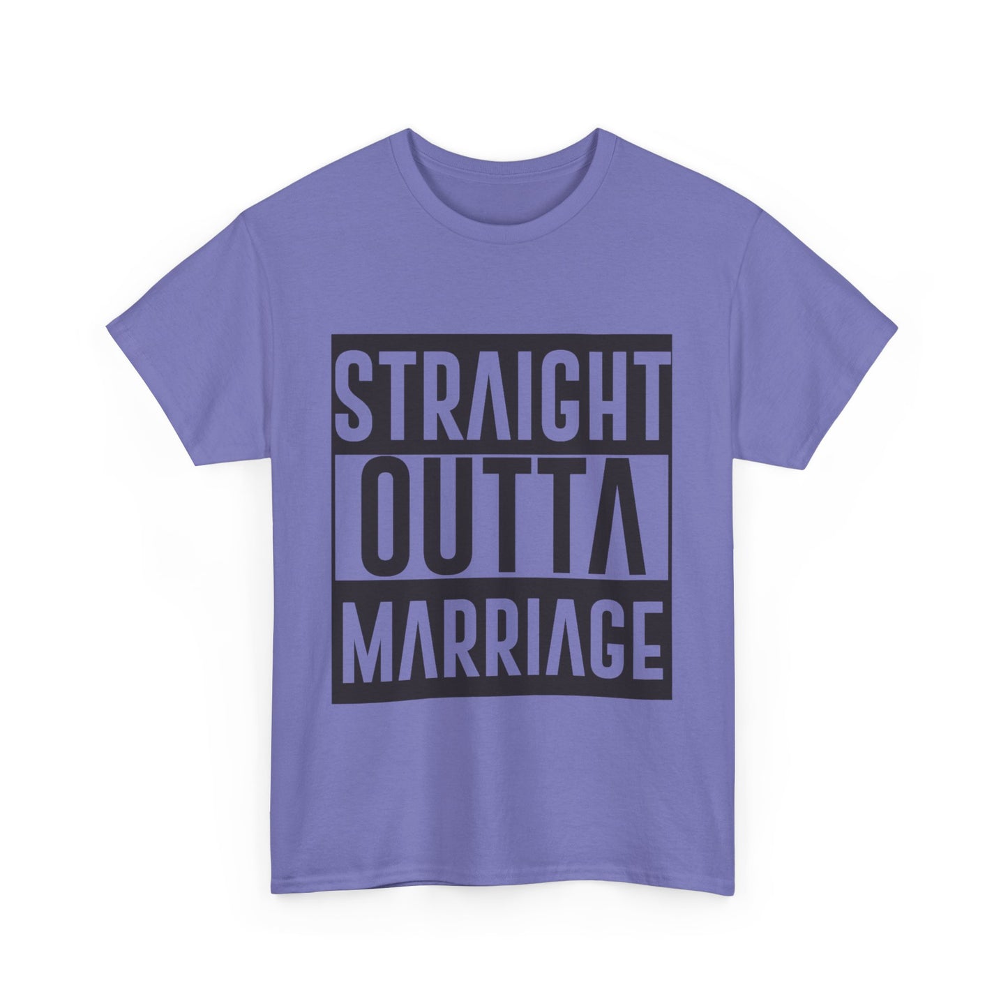 STRAIGHT OUTTA MARRIAGE Couples Tshirt 1 - Couples Fashion Wear