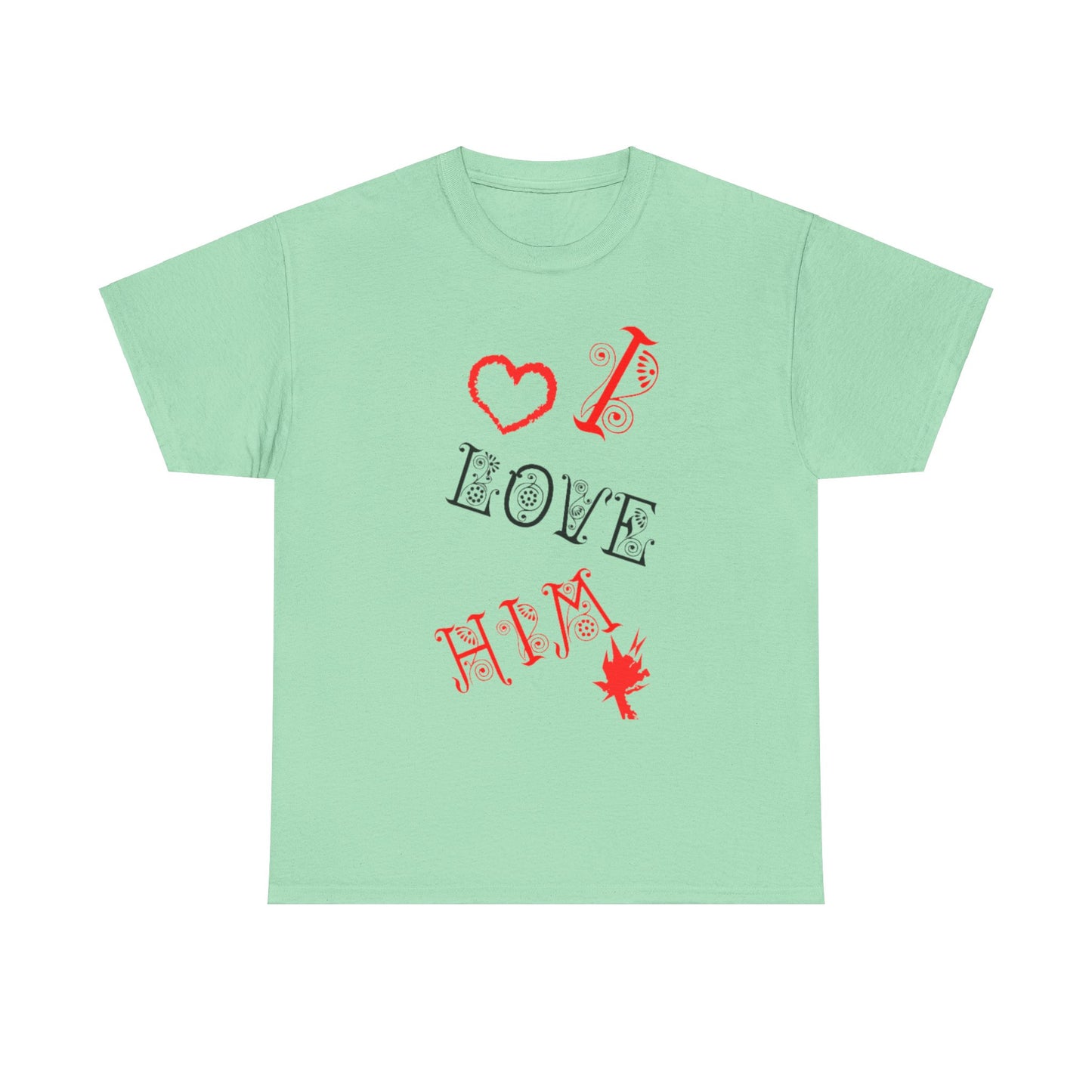 I LOVE HIM/ I LOVE HER Couples Tshirt 1 - Couples Fashion Wear