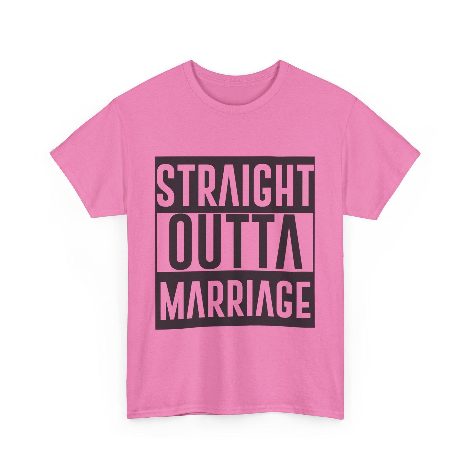 STRAIGHT OUTTA MARRIAGE Couples Tshirt 1 - Couples Fashion Wear