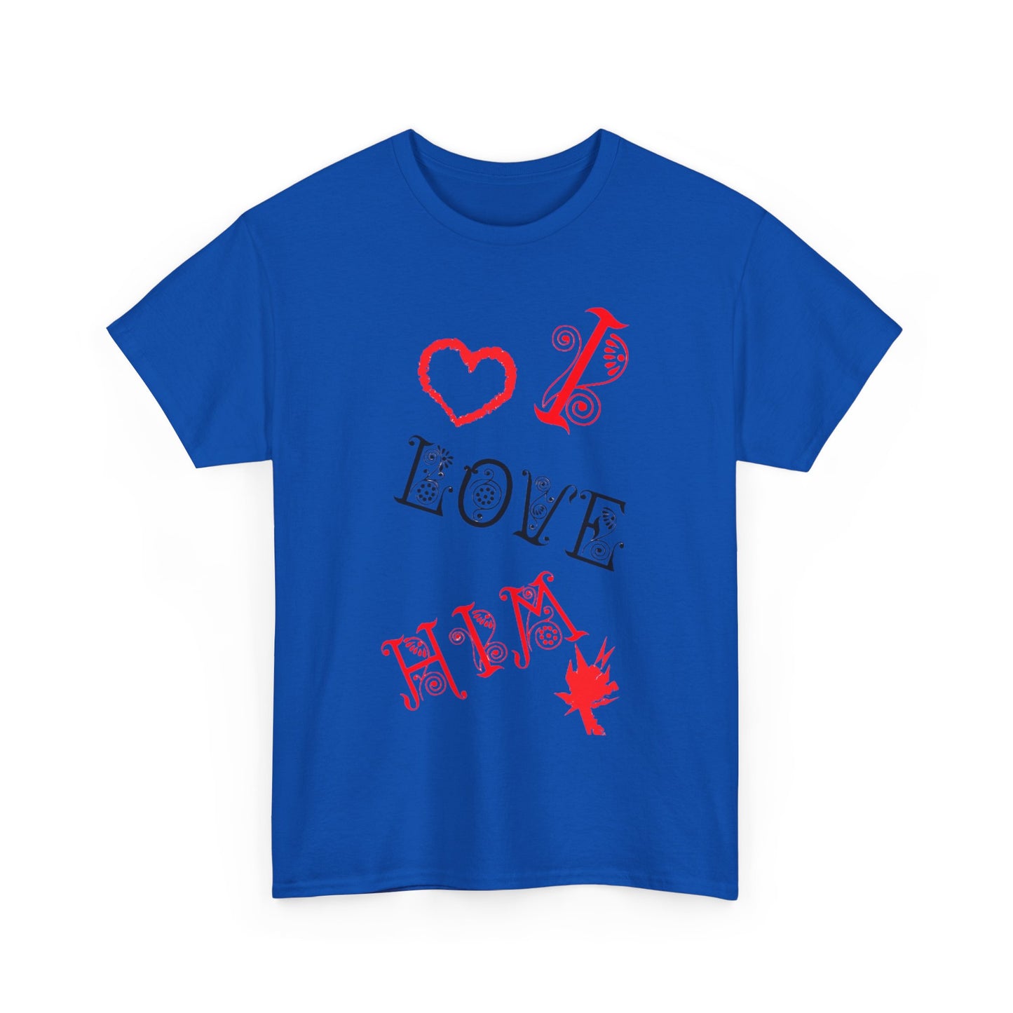 I LOVE HIM/ I LOVE HER Couples Tshirt 1 - Couples Fashion Wear