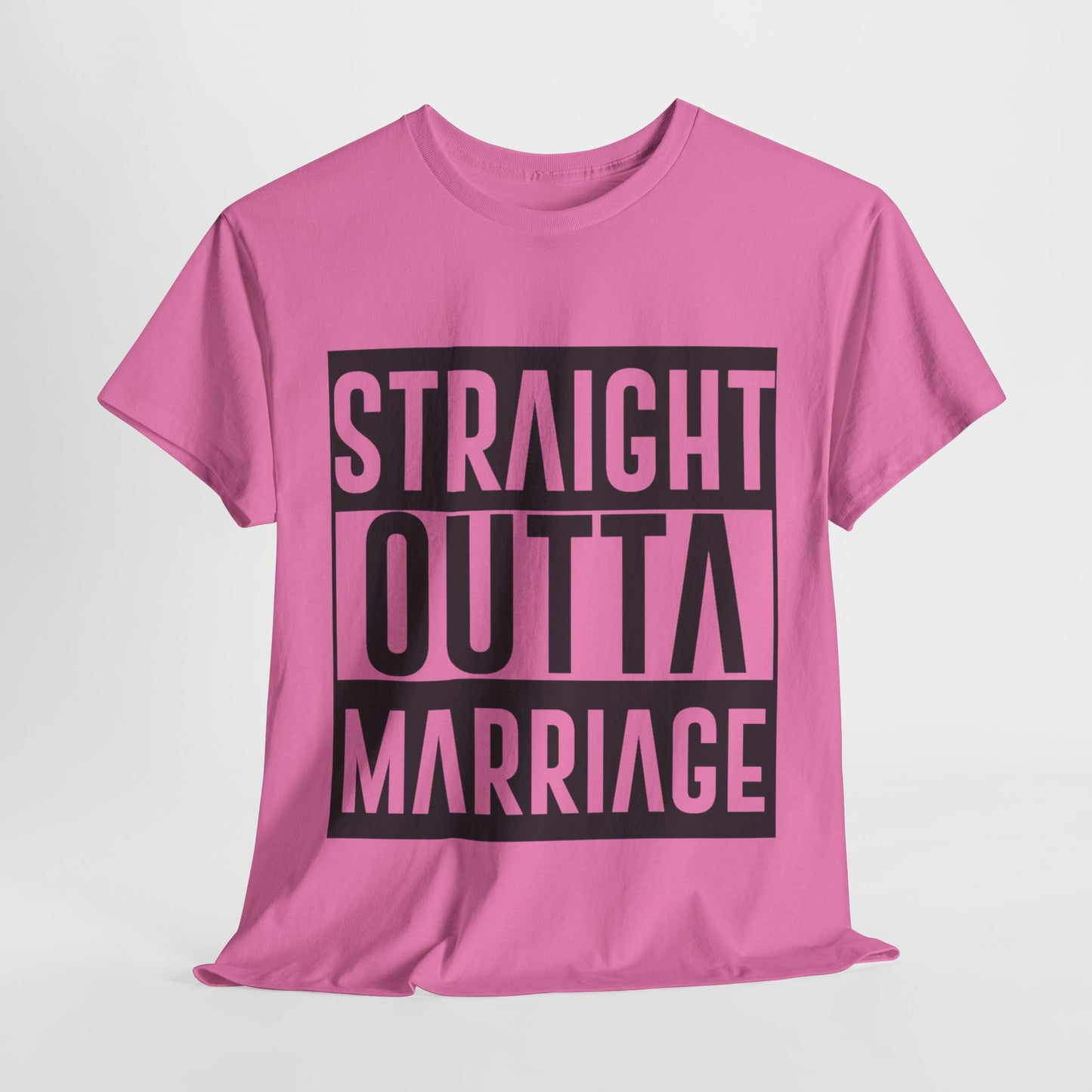 STRAIGHT OUTTA MARRIAGE Couples Tshirt 2 - Couples Fashion Wear