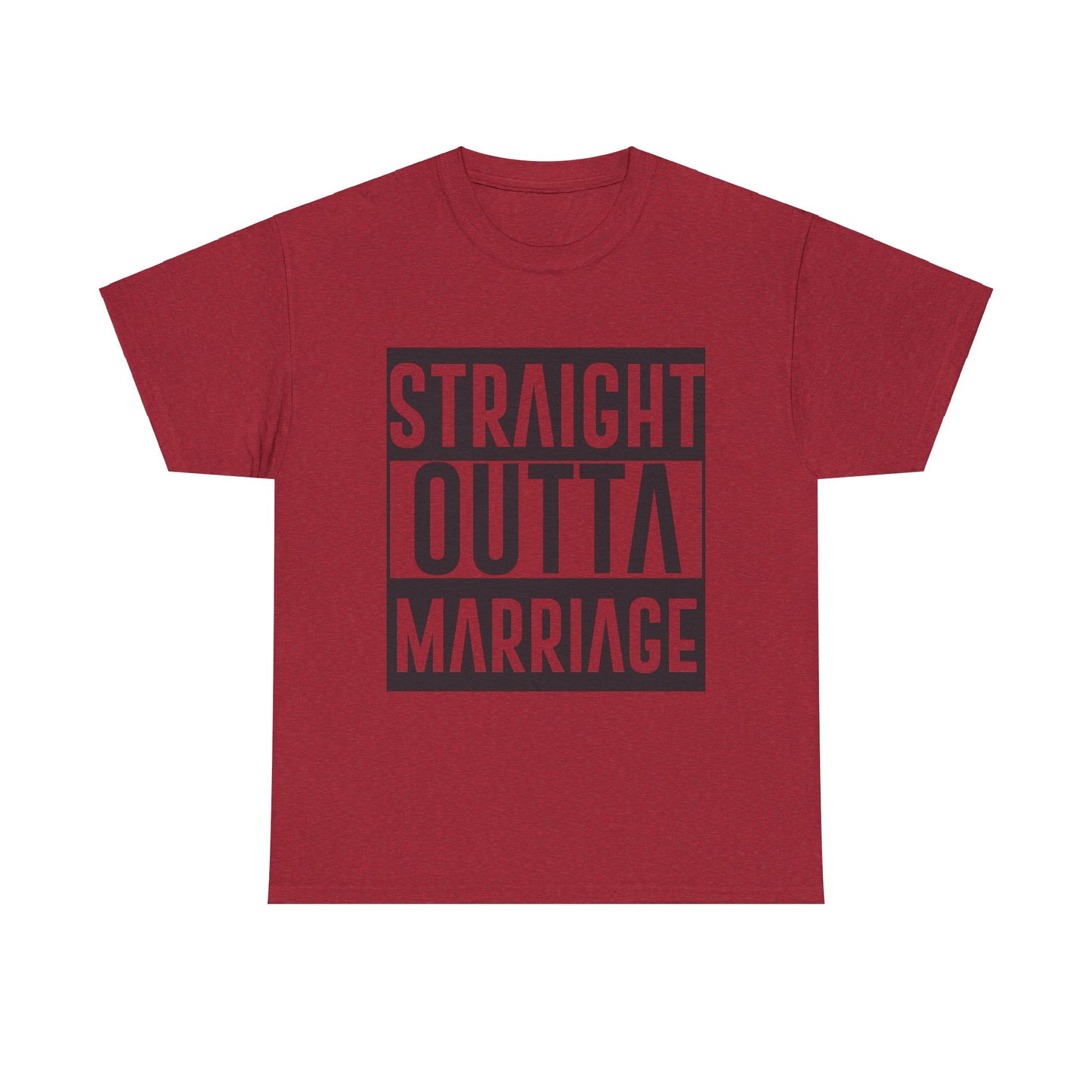 STRAIGHT OUTTA MARRIAGE Couples Tshirt 2