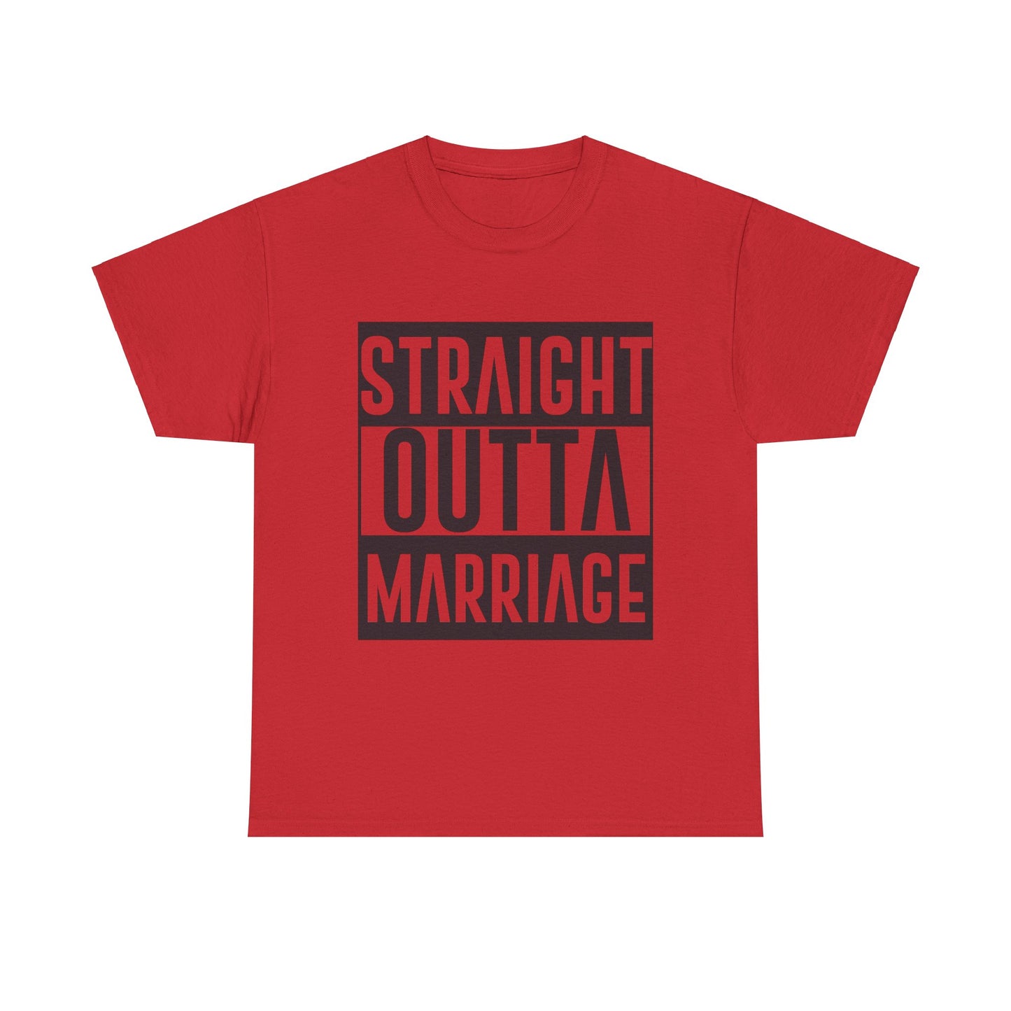 STRAIGHT OUTTA MARRIAGE Couples Tshirt 2