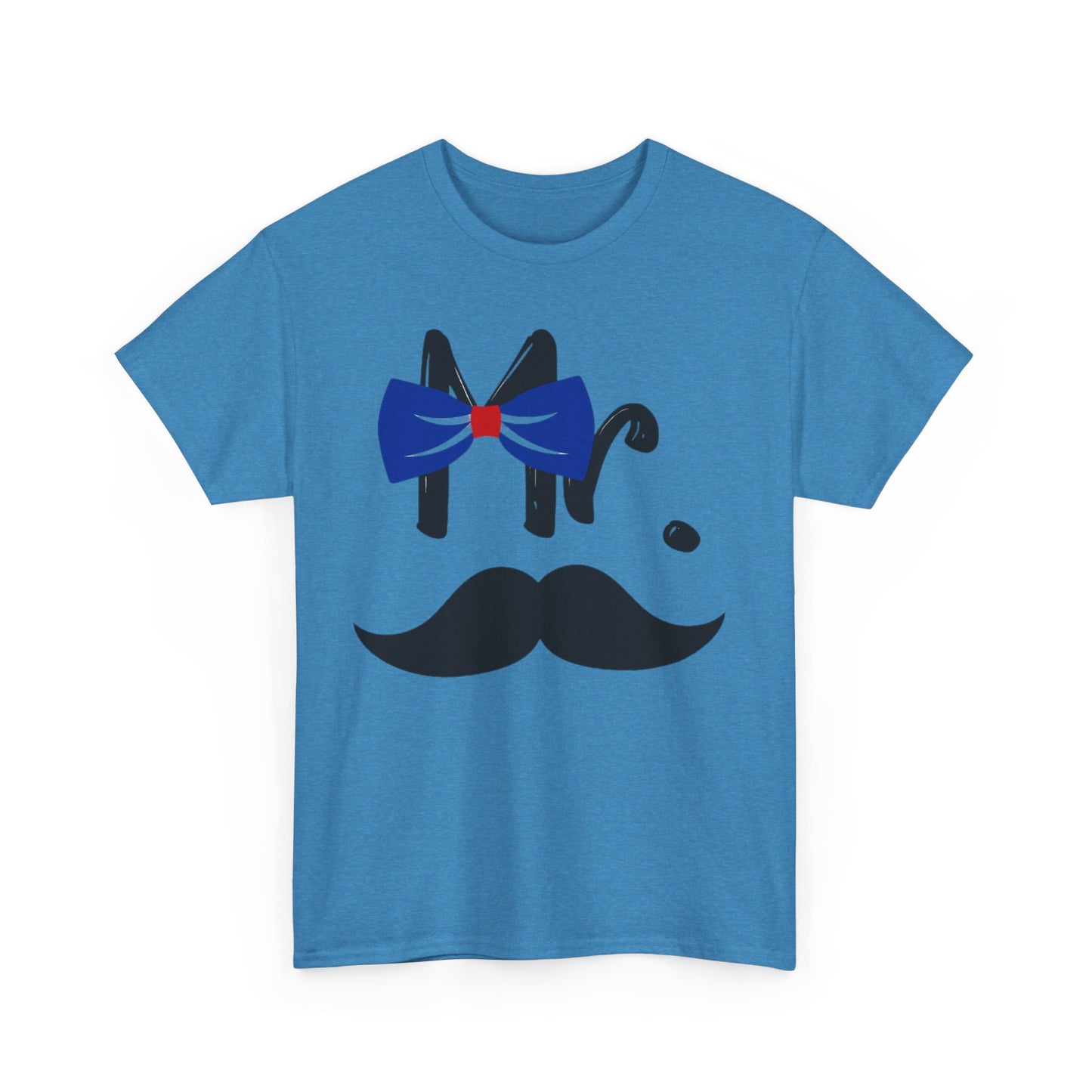 Mr MUSTACHE and Mrs LIPS Couples Tshirt 1