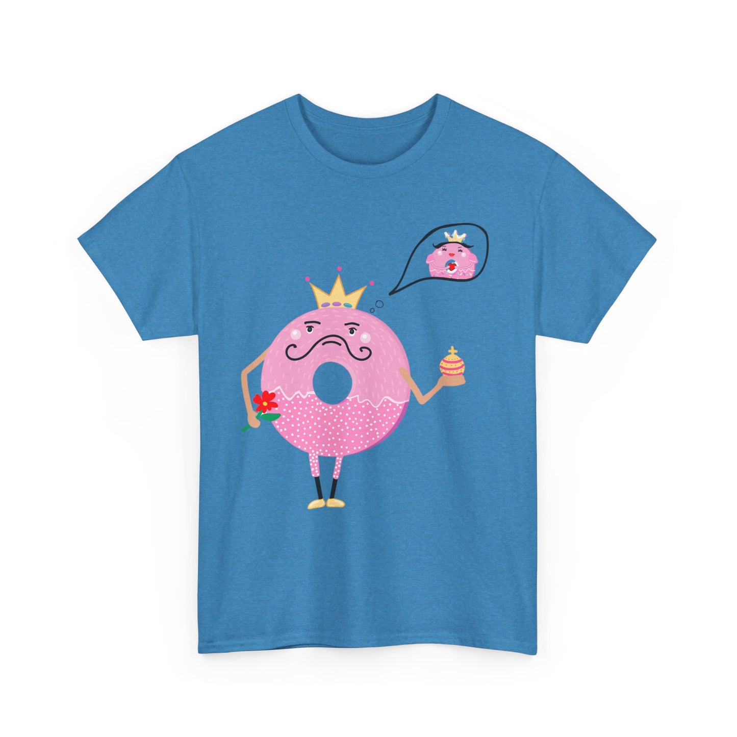 DONUT DAY DREAMING IF HIS QUEEN Couples Tshirt 1 - Couples Fashion Wear