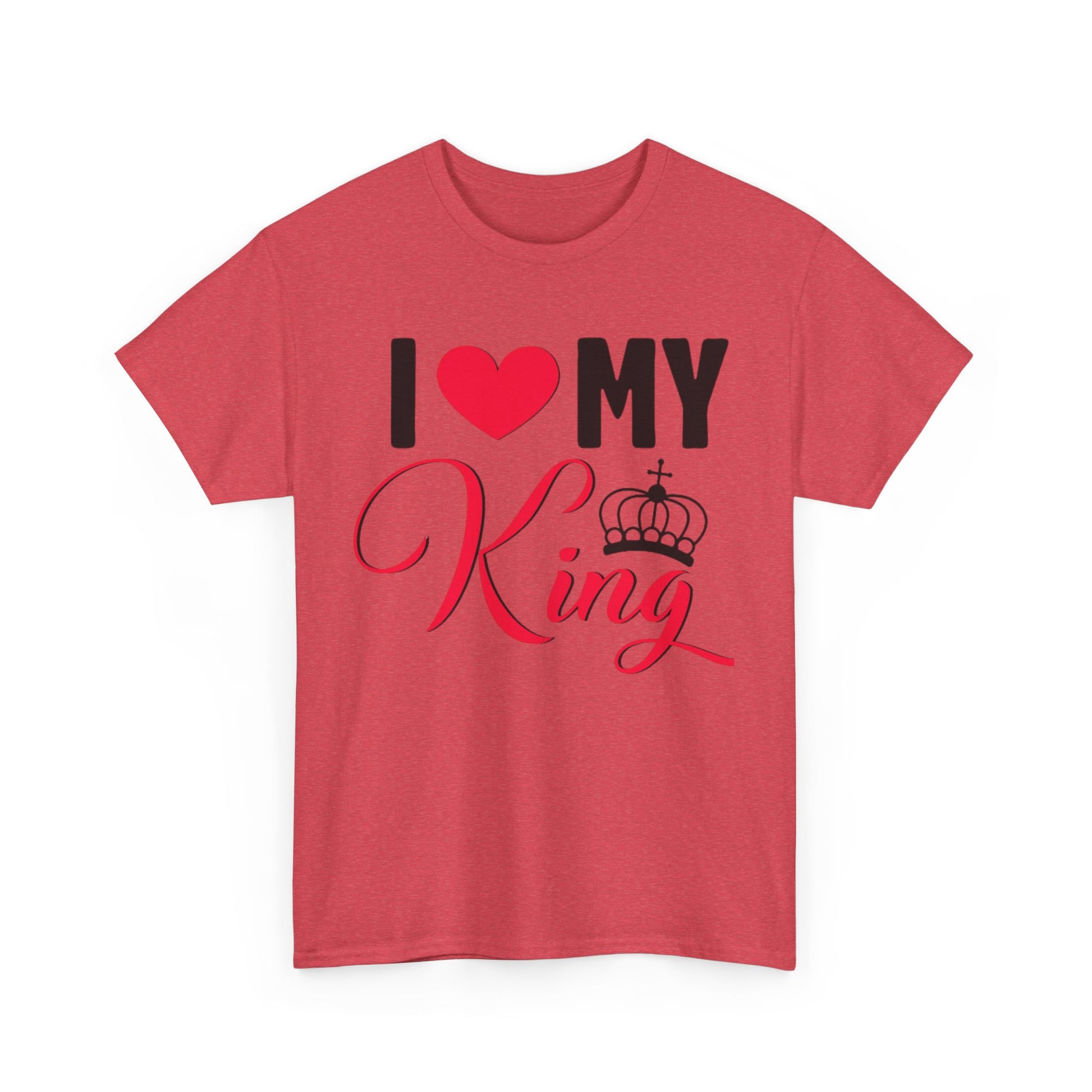 I LOVE MY KING/ I LOVE MY QUEEN w/ Crown Couples Tshirt 1 - Couples Fashion Wear