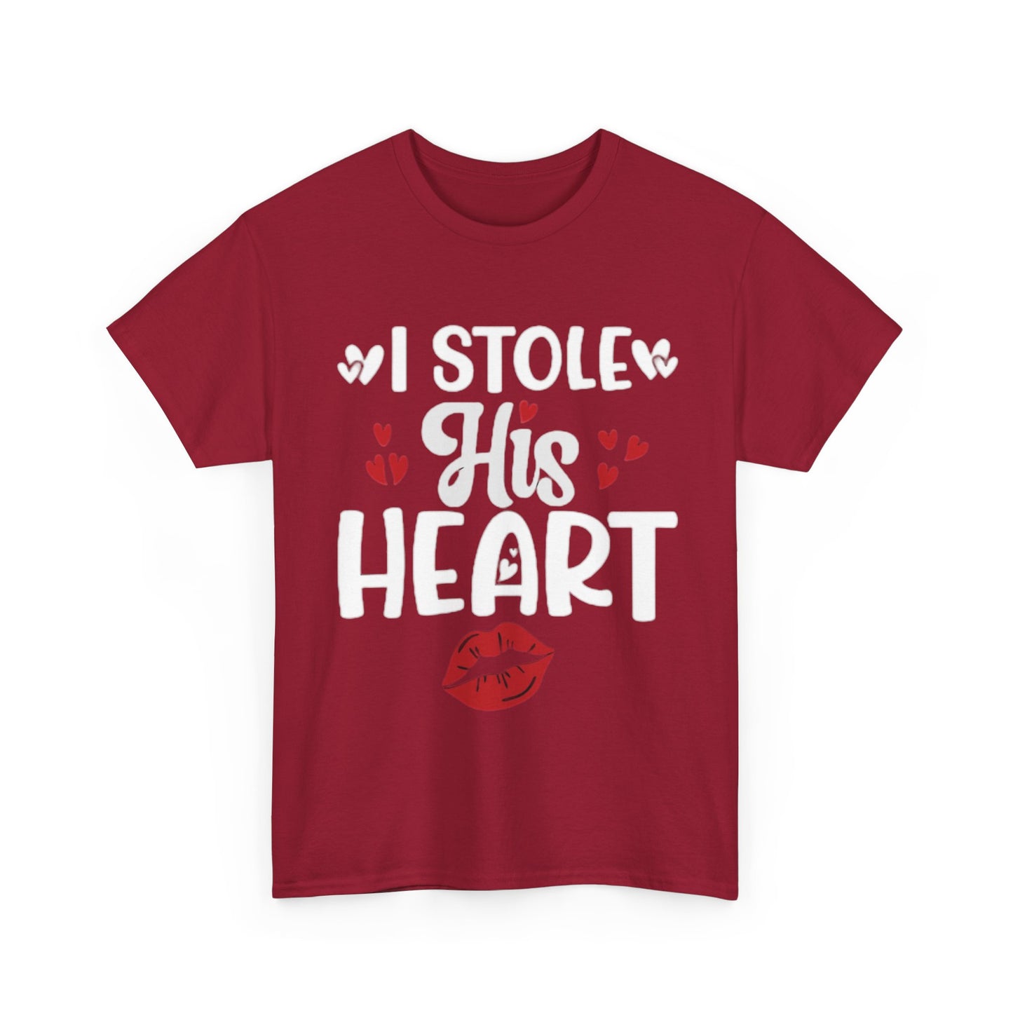 I STOLE HIS HEART/ I STOLE HER HEART Couples Tshirt 1 - Couples Fashion Wear