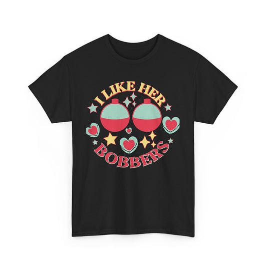 I LIKE HIS POLE/ I LIKE HER BOBBERS Couples Tshirt 2 - Couples Fashion Wear