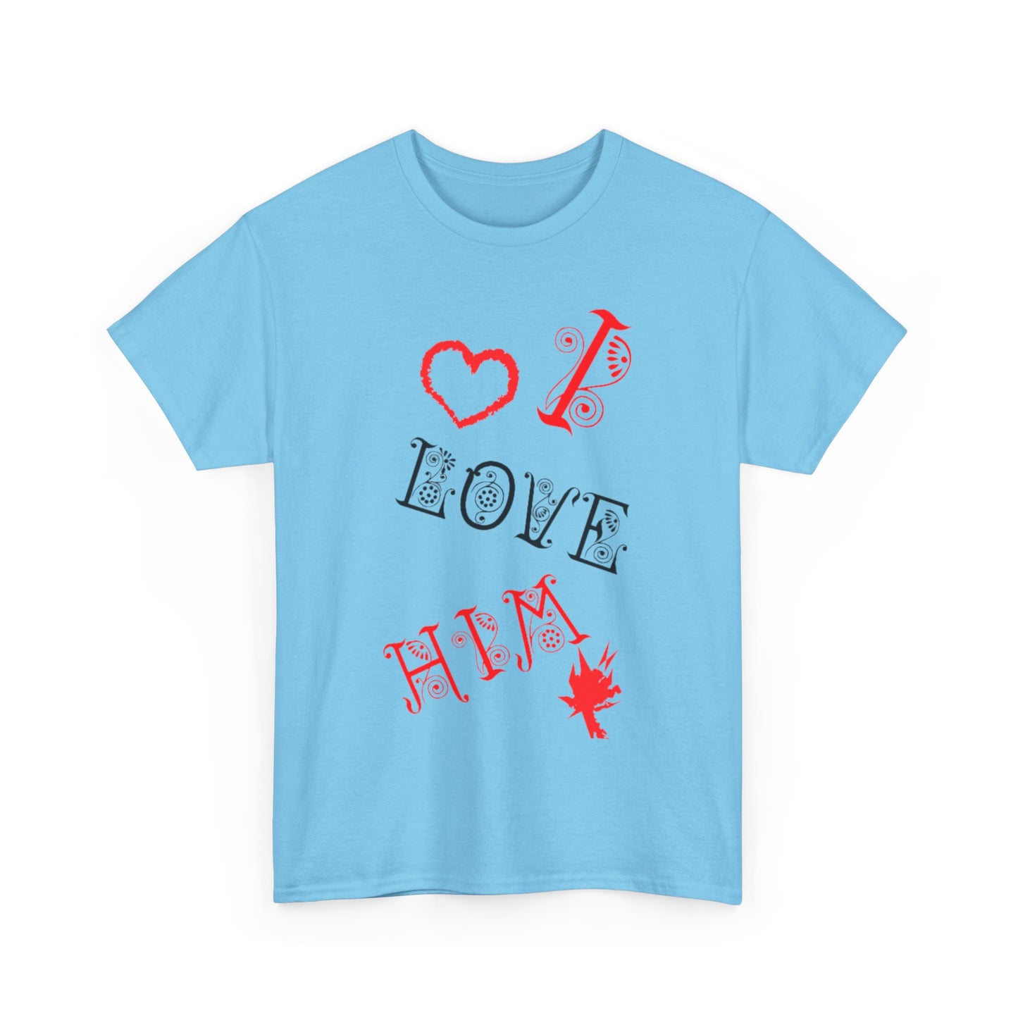 I LOVE HIM/ I LOVE HER Couples Tshirt 1 - Couples Fashion Wear