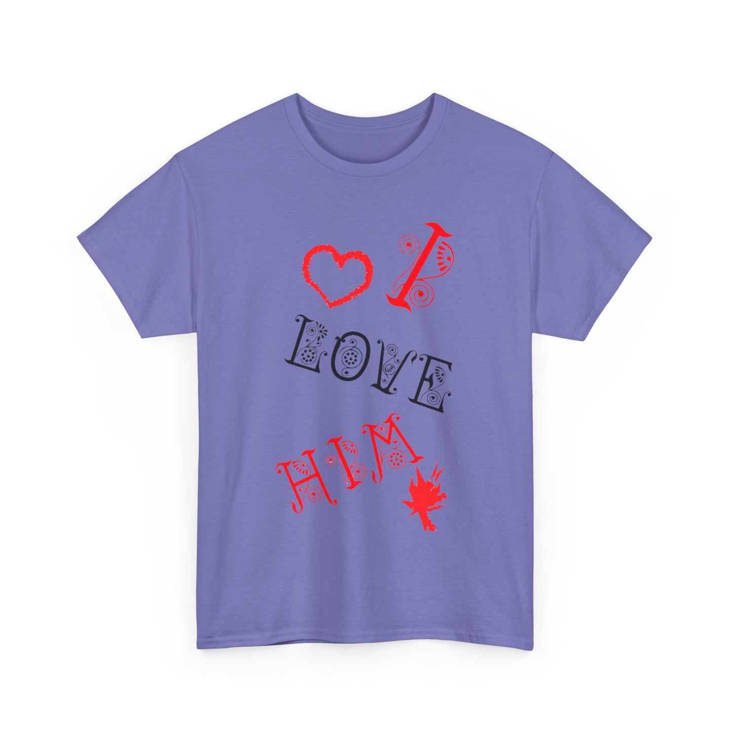 I LOVE HIM/ I LOVE HER Couples Tshirt 1 - Couples Fashion Wear