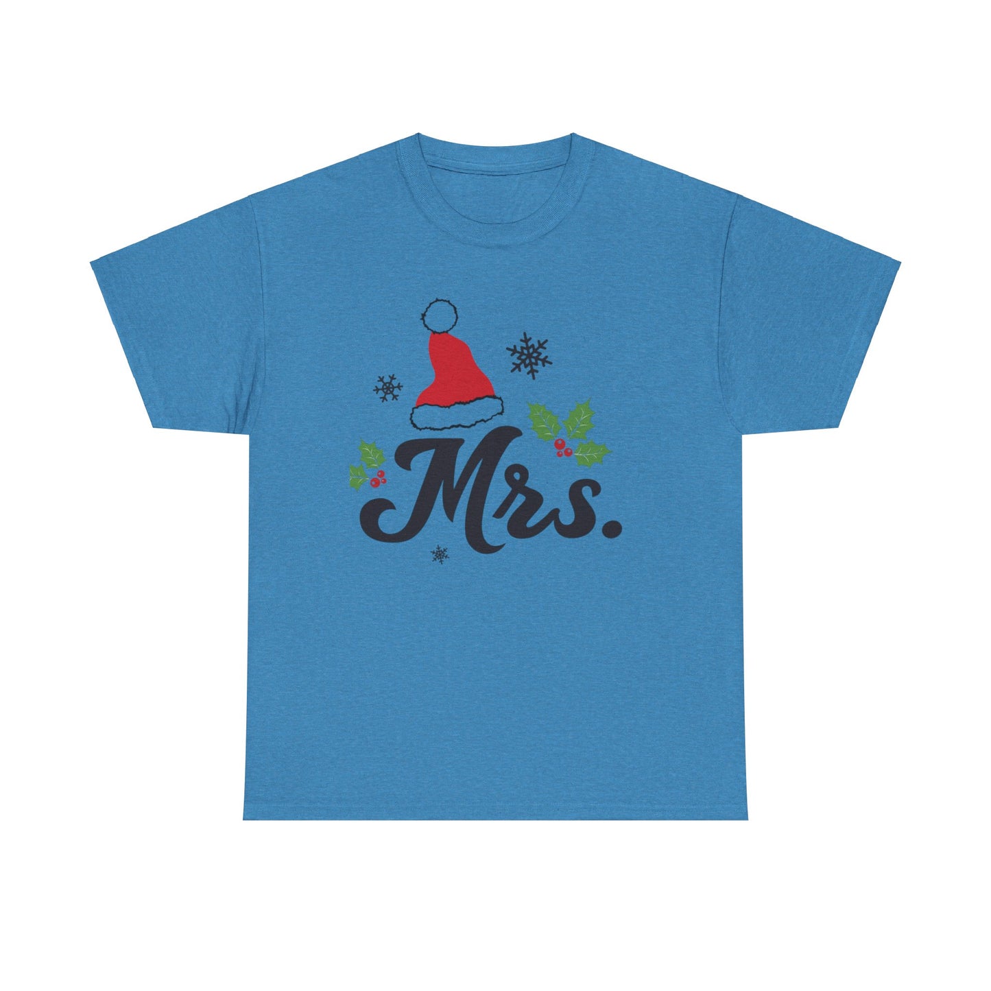 MR./MRS. CHRISTMAS HAT Couples Tshirt 2 - Couples Fashion Wear