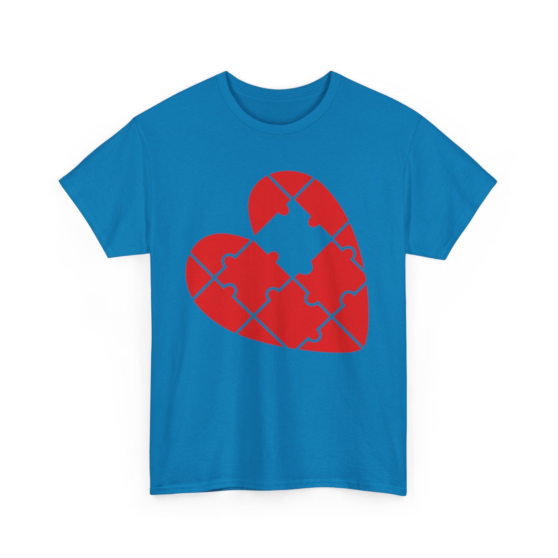 MISSING PUZZLE PIECE HEART/MISSING PUZZLE PIECE Couples Tshirt 1 - Couples Fashion Wear