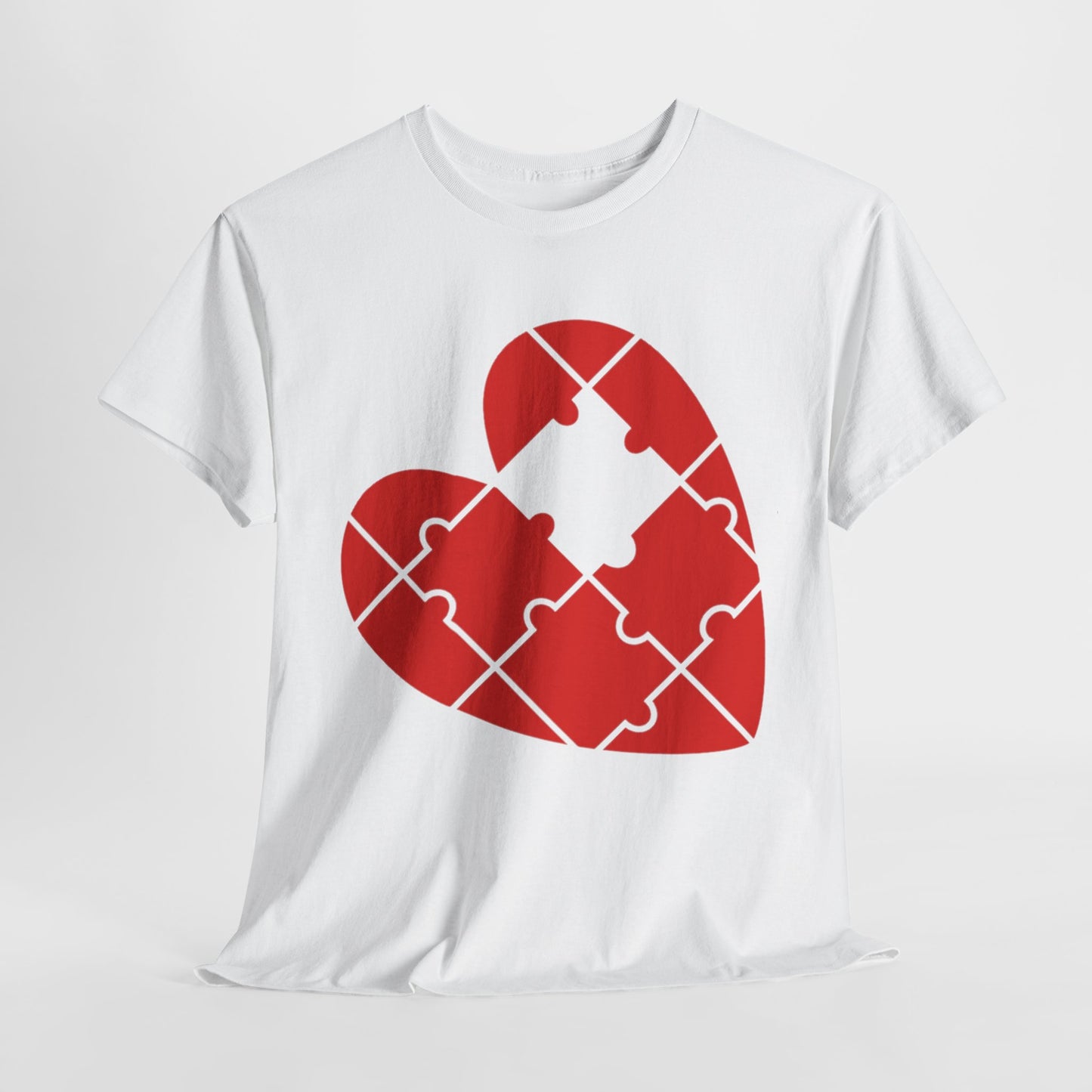 MISSING PUZZLE PIECE HEART/MISSING PUZZLE PIECE Couples Tshirt 1 - Couples Fashion Wear