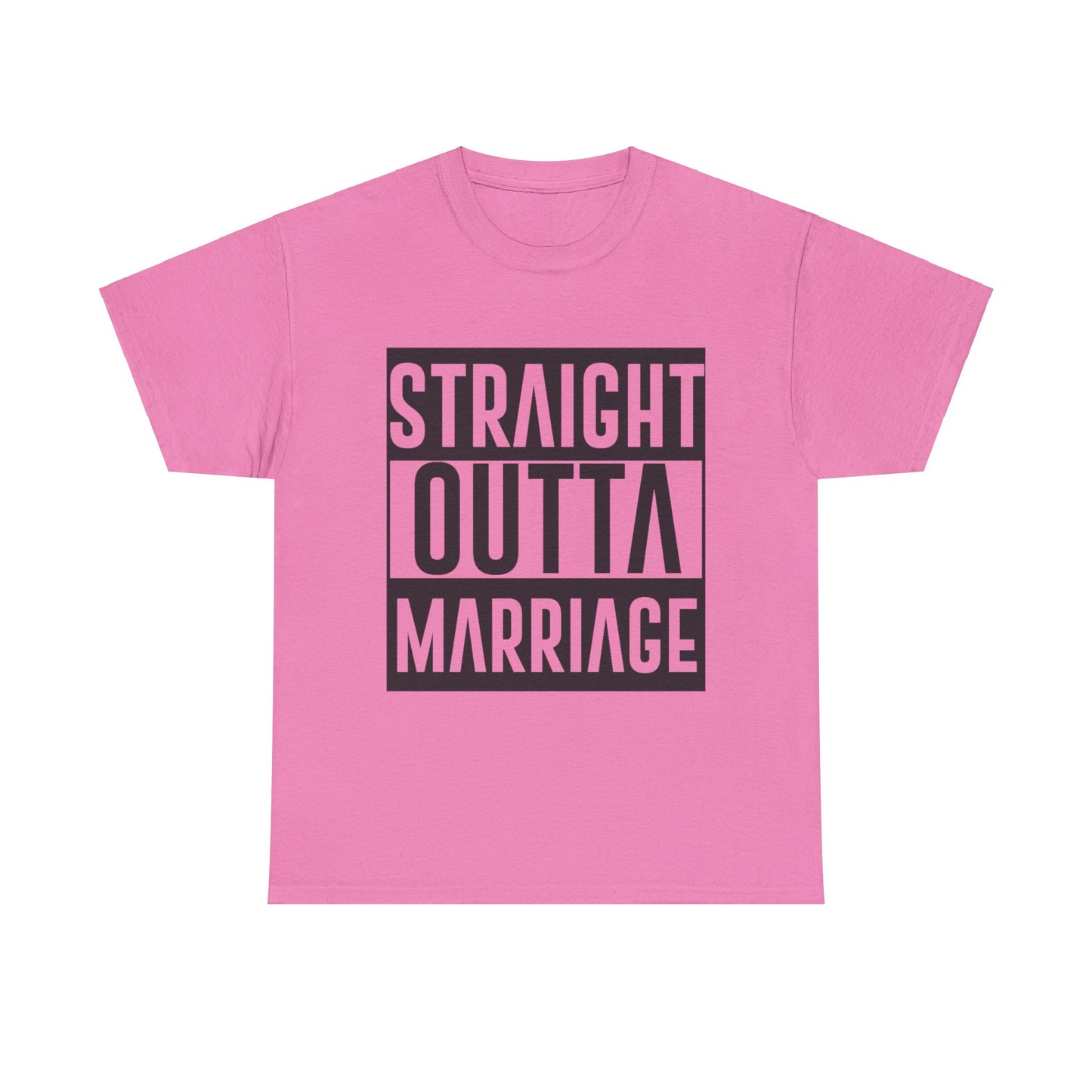 STRAIGHT OUTTA MARRIAGE Couples Tshirt 2