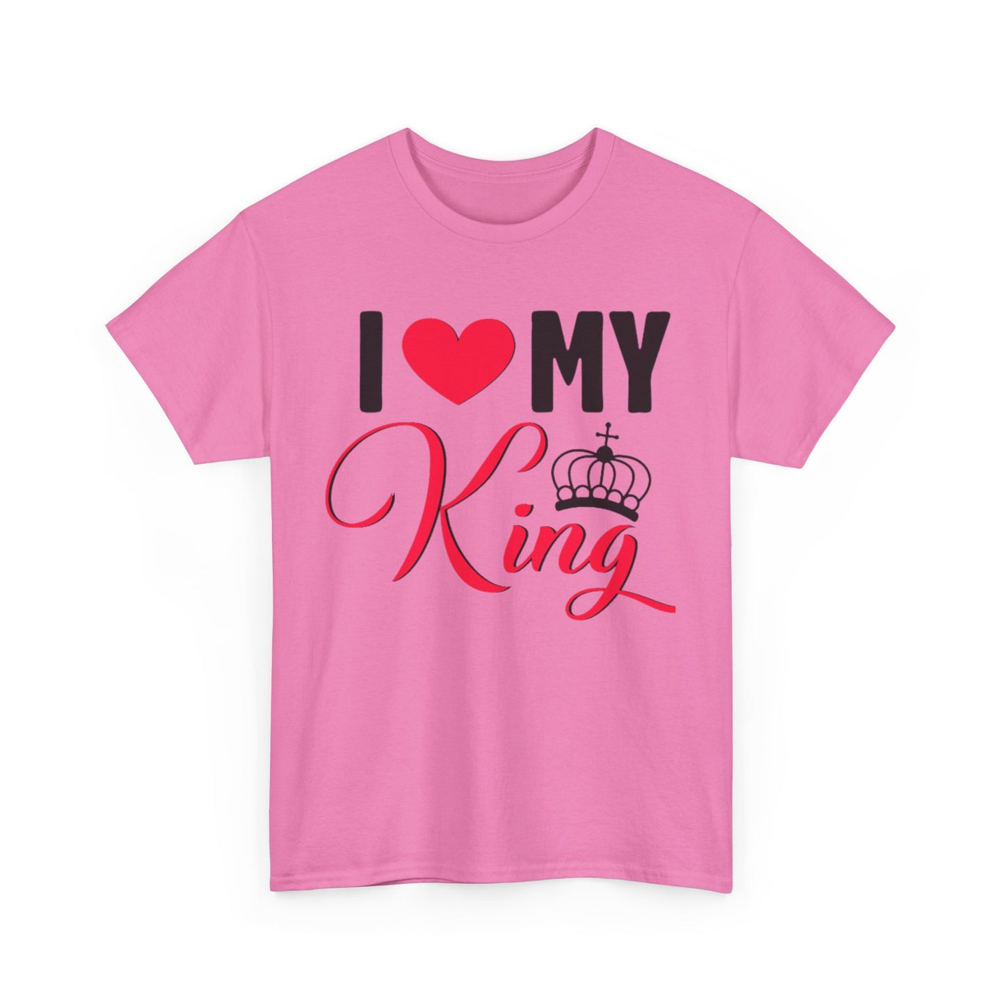 I LOVE MY KING/ I LOVE MY QUEEN w/ Crown Couples Tshirt 1 - Couples Fashion Wear