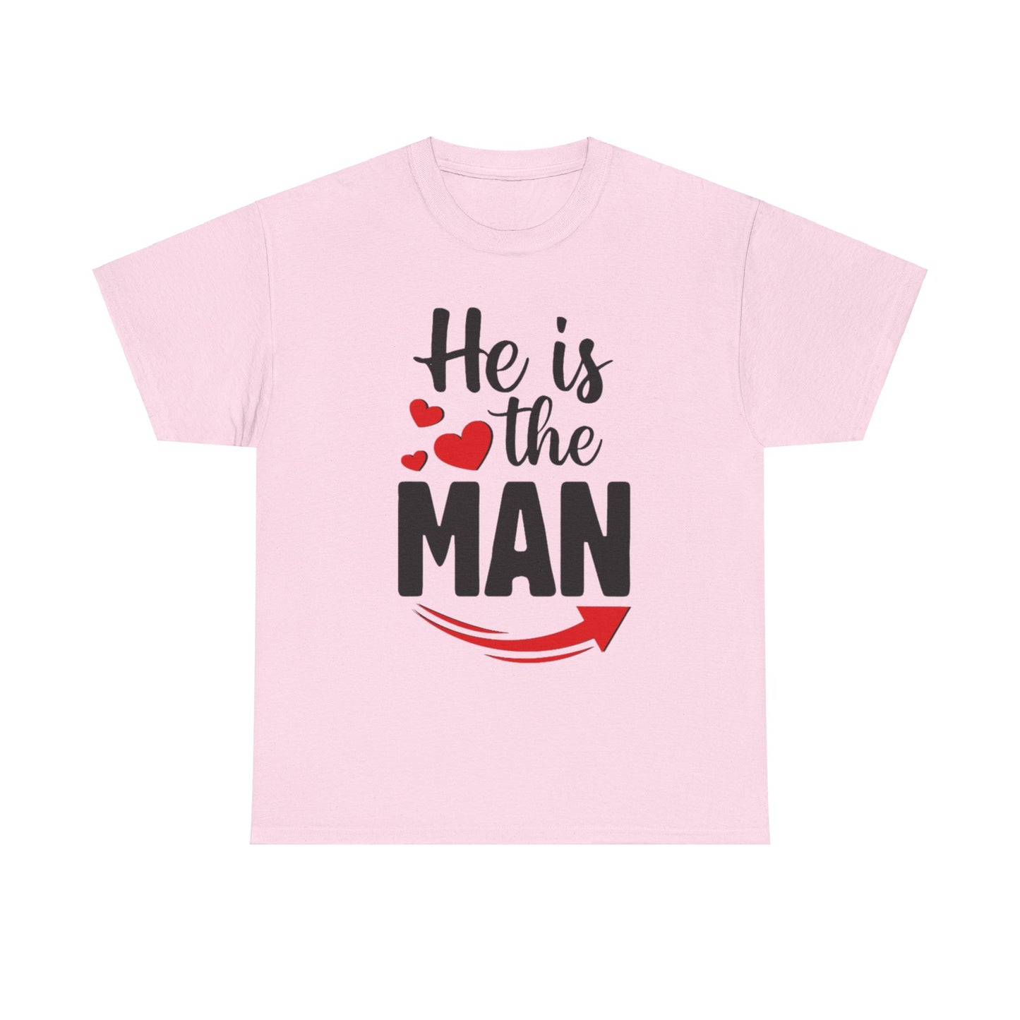 HE IS THE MAN/BUT SHE IS THE BOSS Couples Tshirt 1