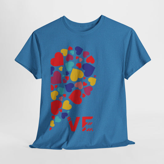 LO/VE HALF MINI HEARTS Couples Tshirt 2 - Couples Fashion Wear