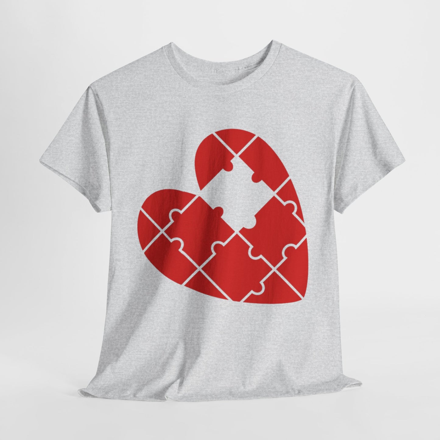 MISSING PUZZLE PIECE HEART/MISSING PUZZLE PIECE Couples Tshirt 1 - Couples Fashion Wear