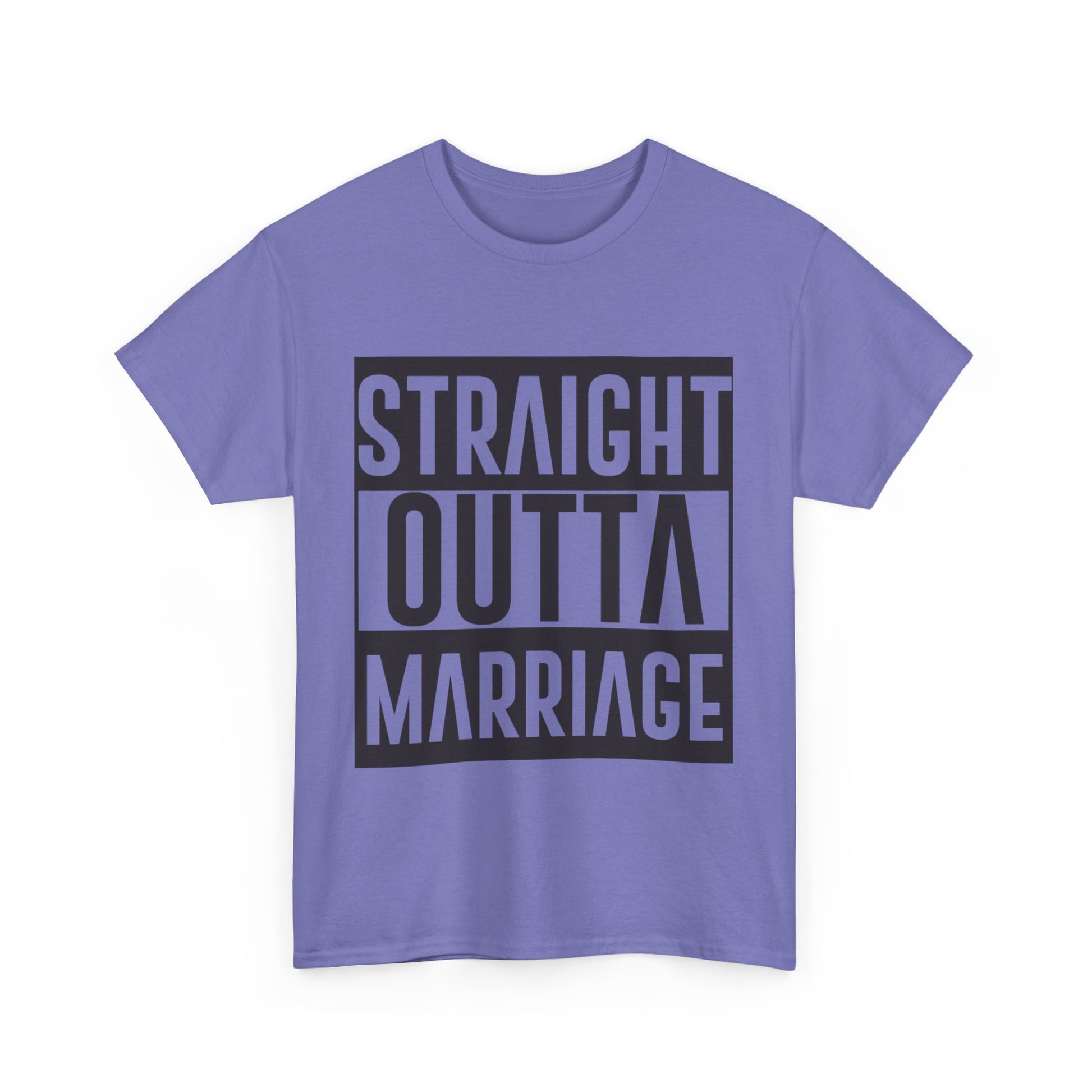 STRAIGHT OUTTA MARRIAGE Couples Tshirt 2 - Couples Fashion Wear