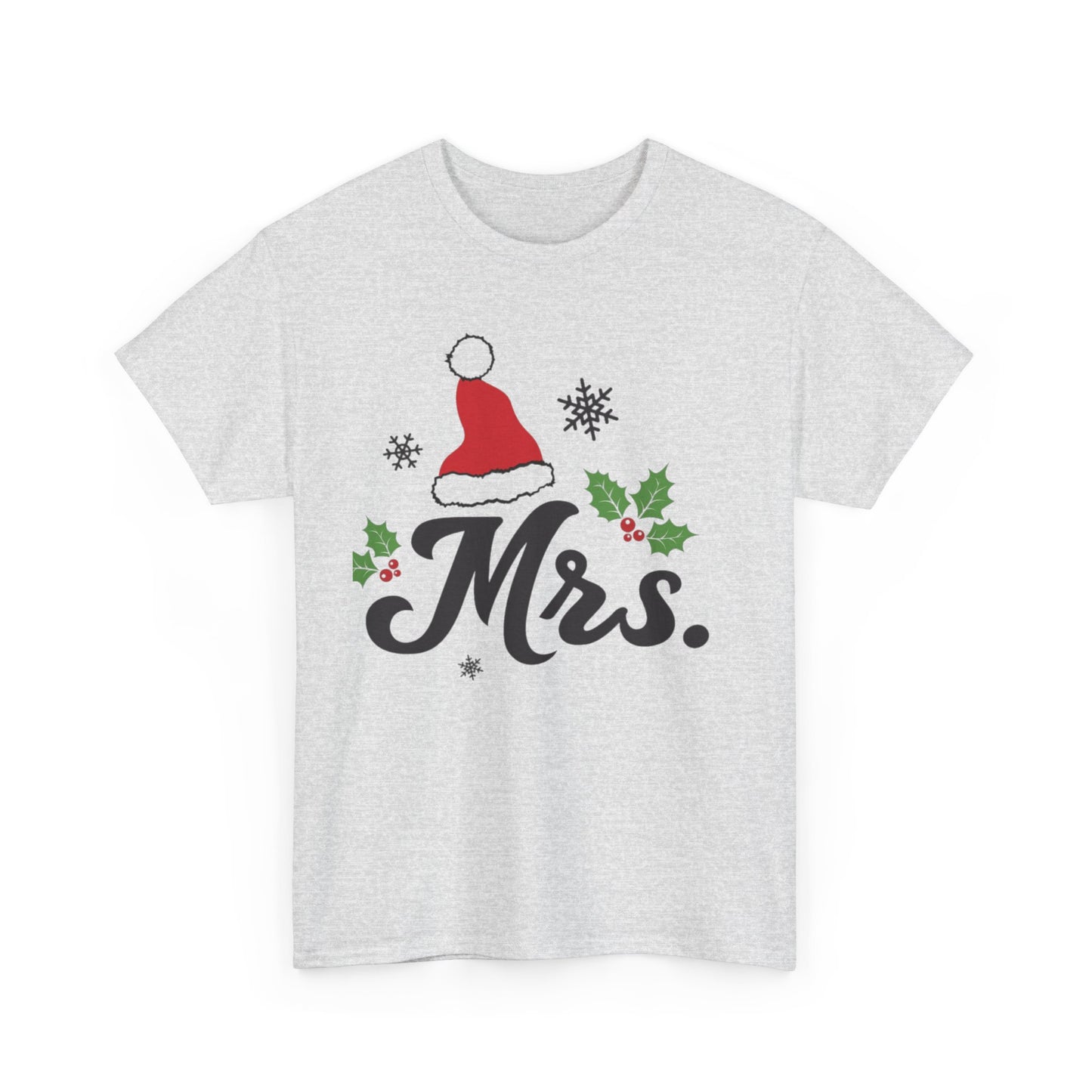 MR./MRS. CHRISTMAS HAT Couples Tshirt 2 - Couples Fashion Wear