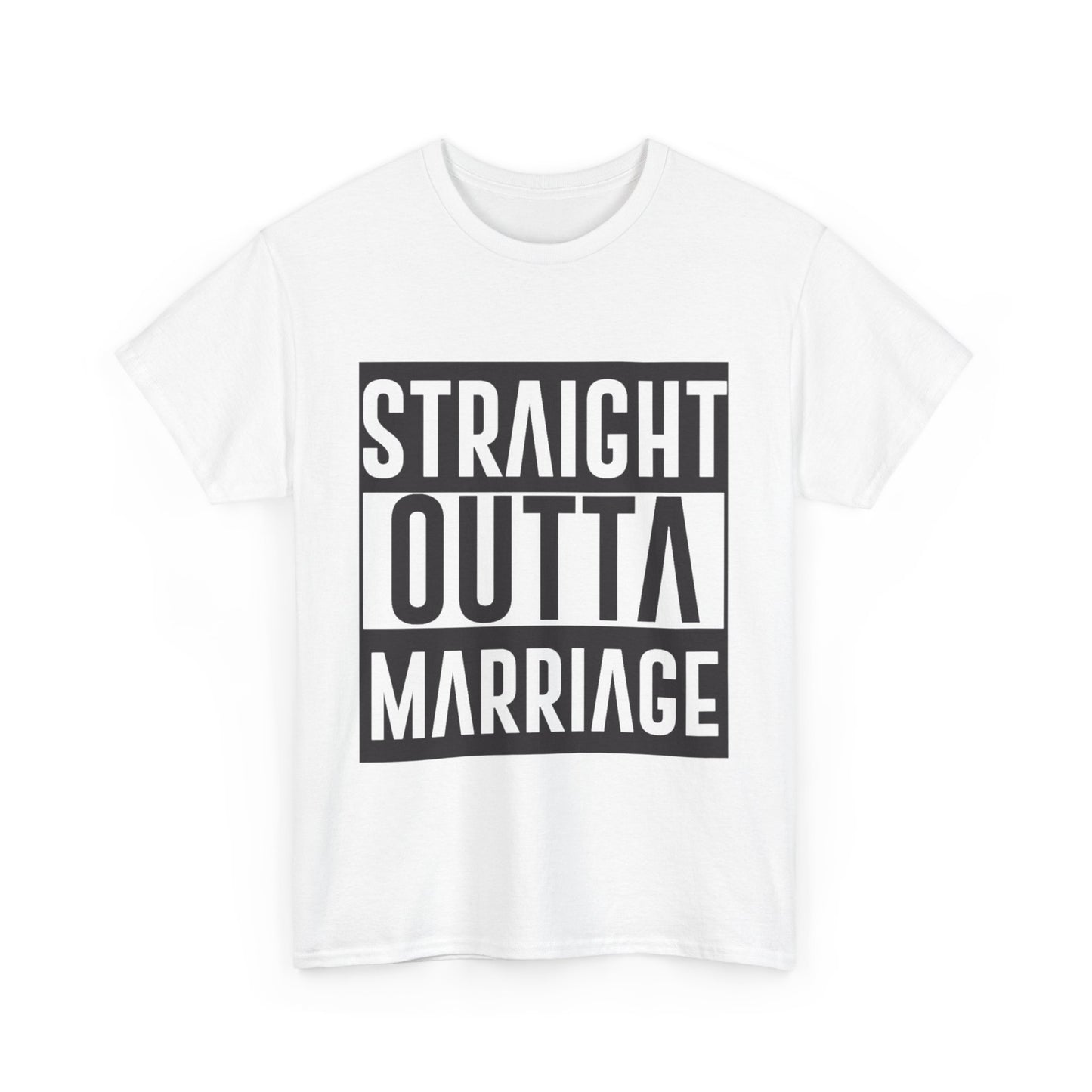 STRAIGHT OUTTA MARRIAGE Couples Tshirt 1