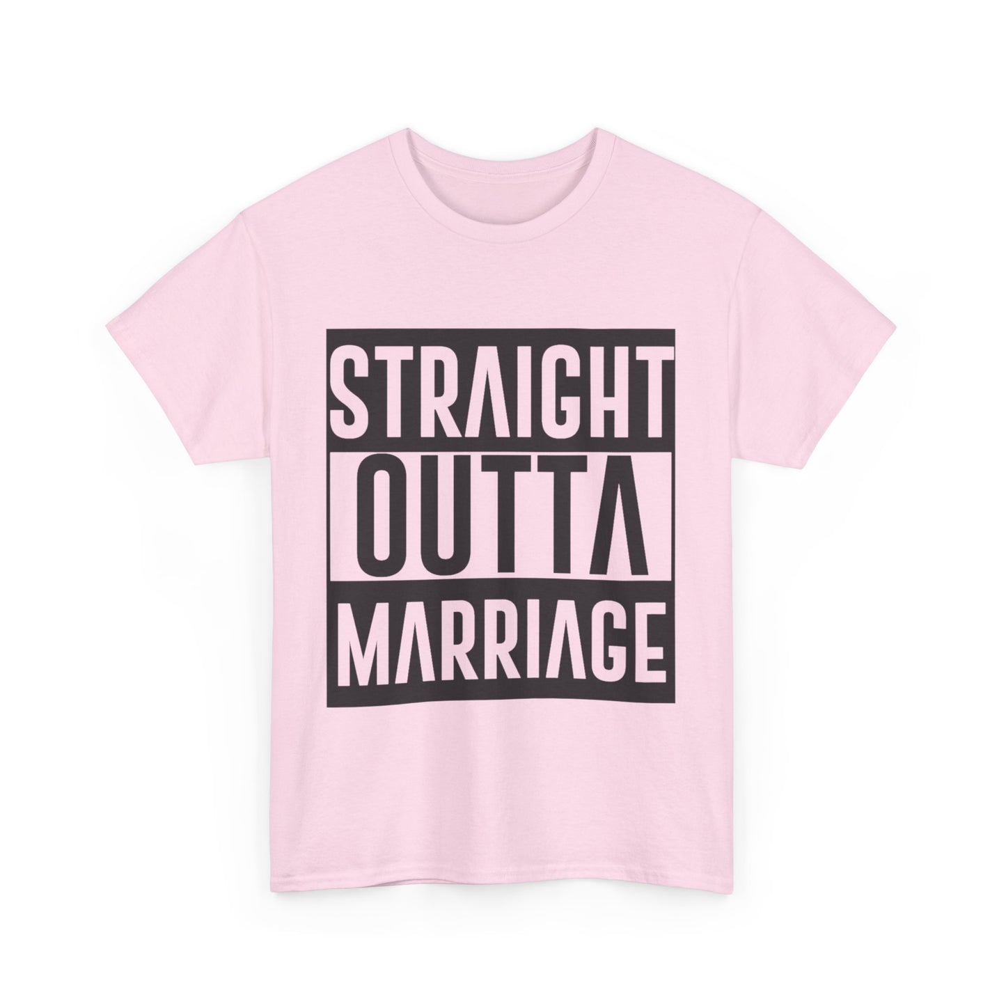 STRAIGHT OUTTA MARRIAGE Couples Tshirt 2