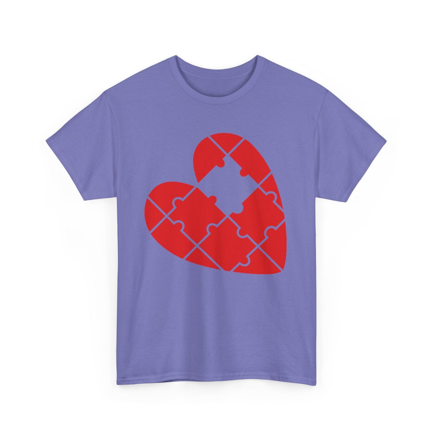 MISSING PUZZLE PIECE HEART/MISSING PUZZLE PIECE Couples Tshirt 1 - Couples Fashion Wear