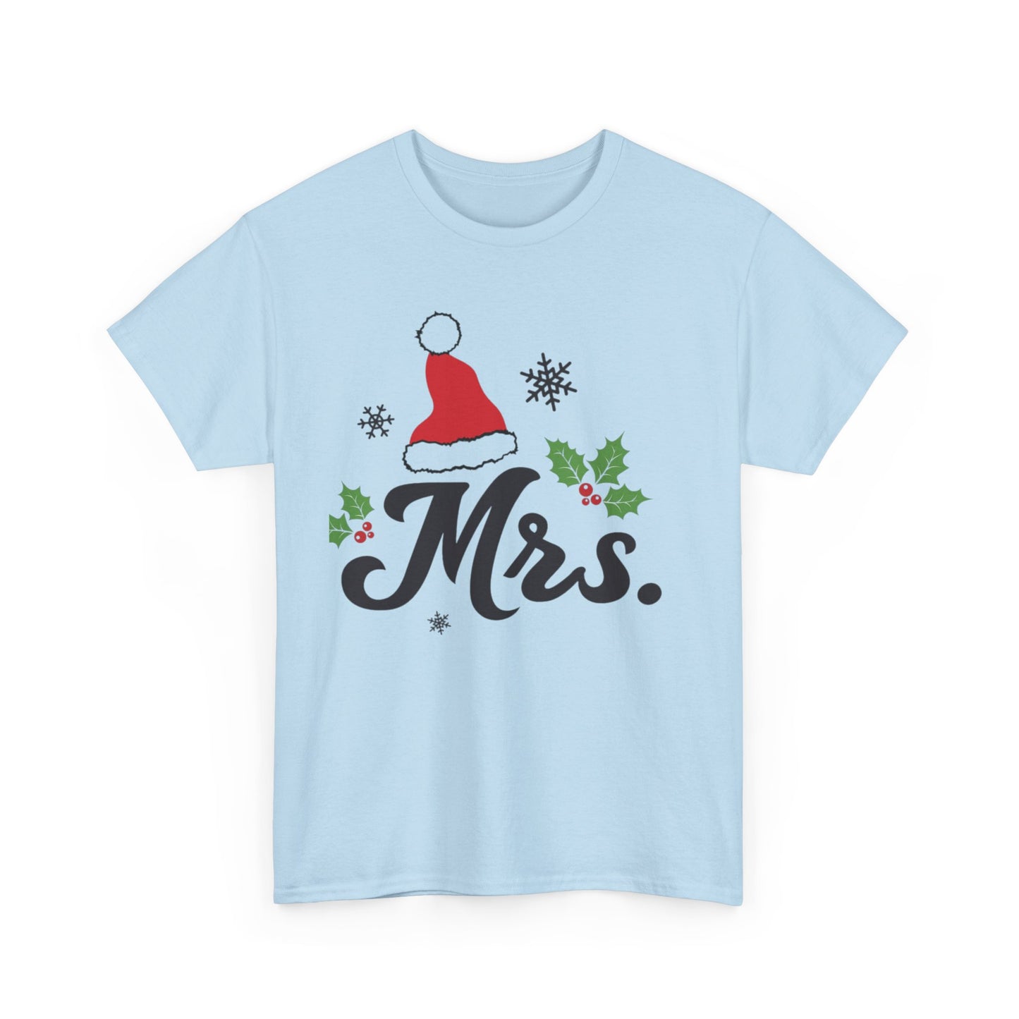 MR./MRS. CHRISTMAS HAT Couples Tshirt 2 - Couples Fashion Wear