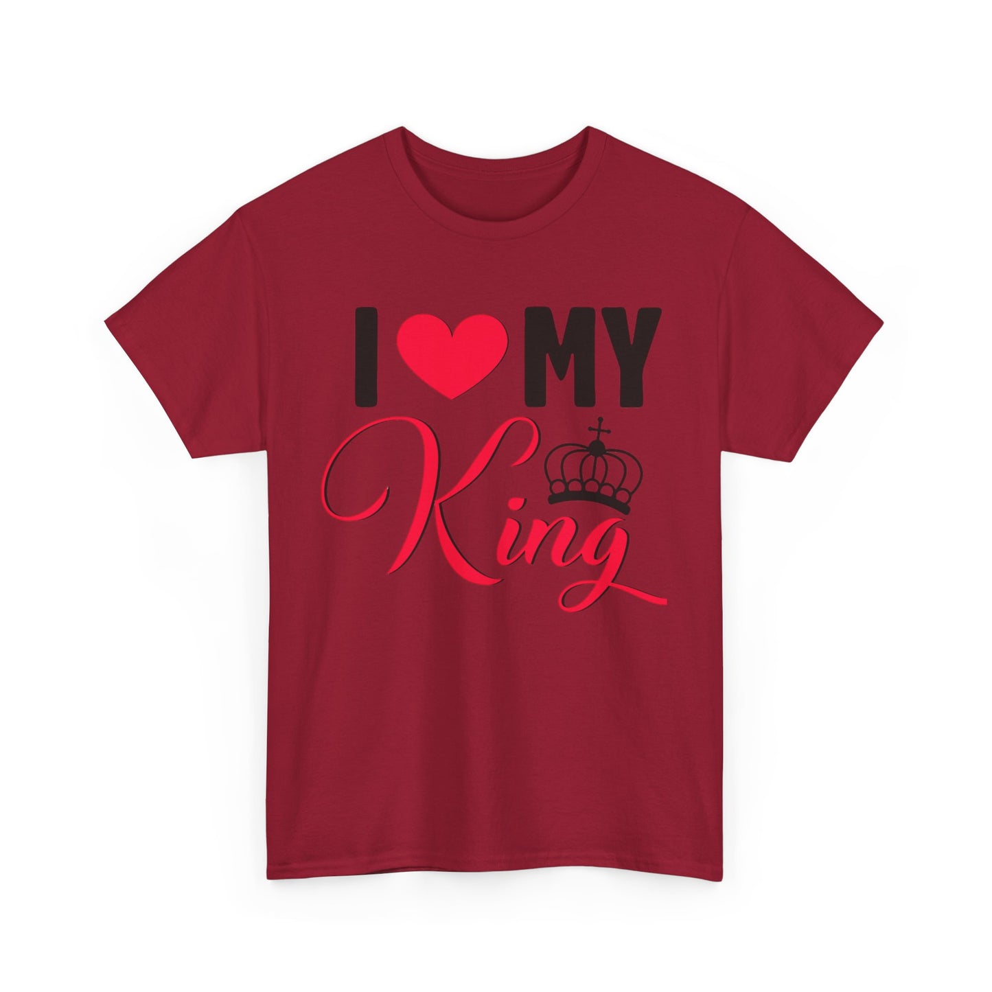 I LOVE MY KING/ I LOVE MY QUEEN w/ Crown Couples Tshirt 1 - Couples Fashion Wear