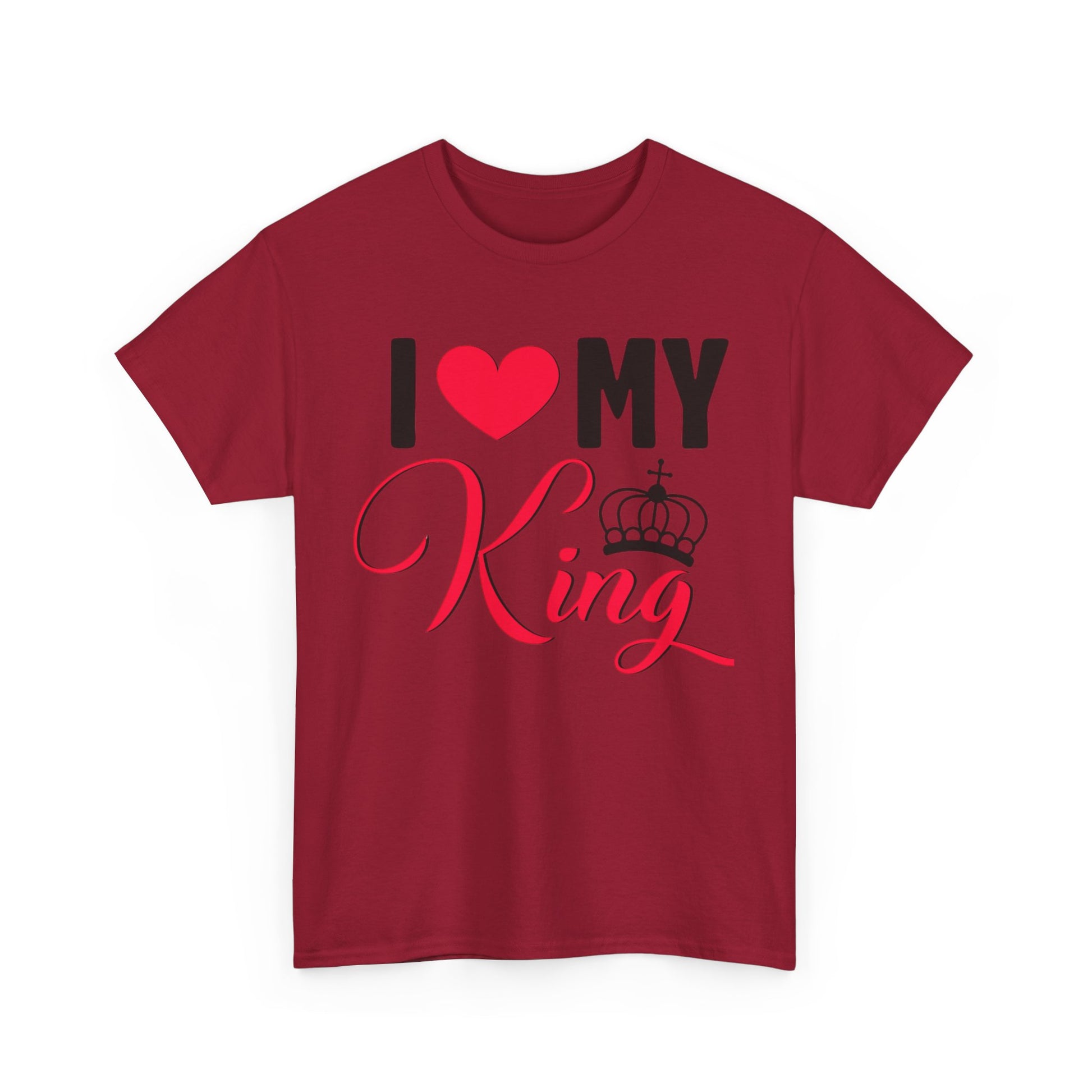 I LOVE MY KING/ I LOVE MY QUEEN w/ Crown Couples Tshirt 1 - Couples Fashion Wear