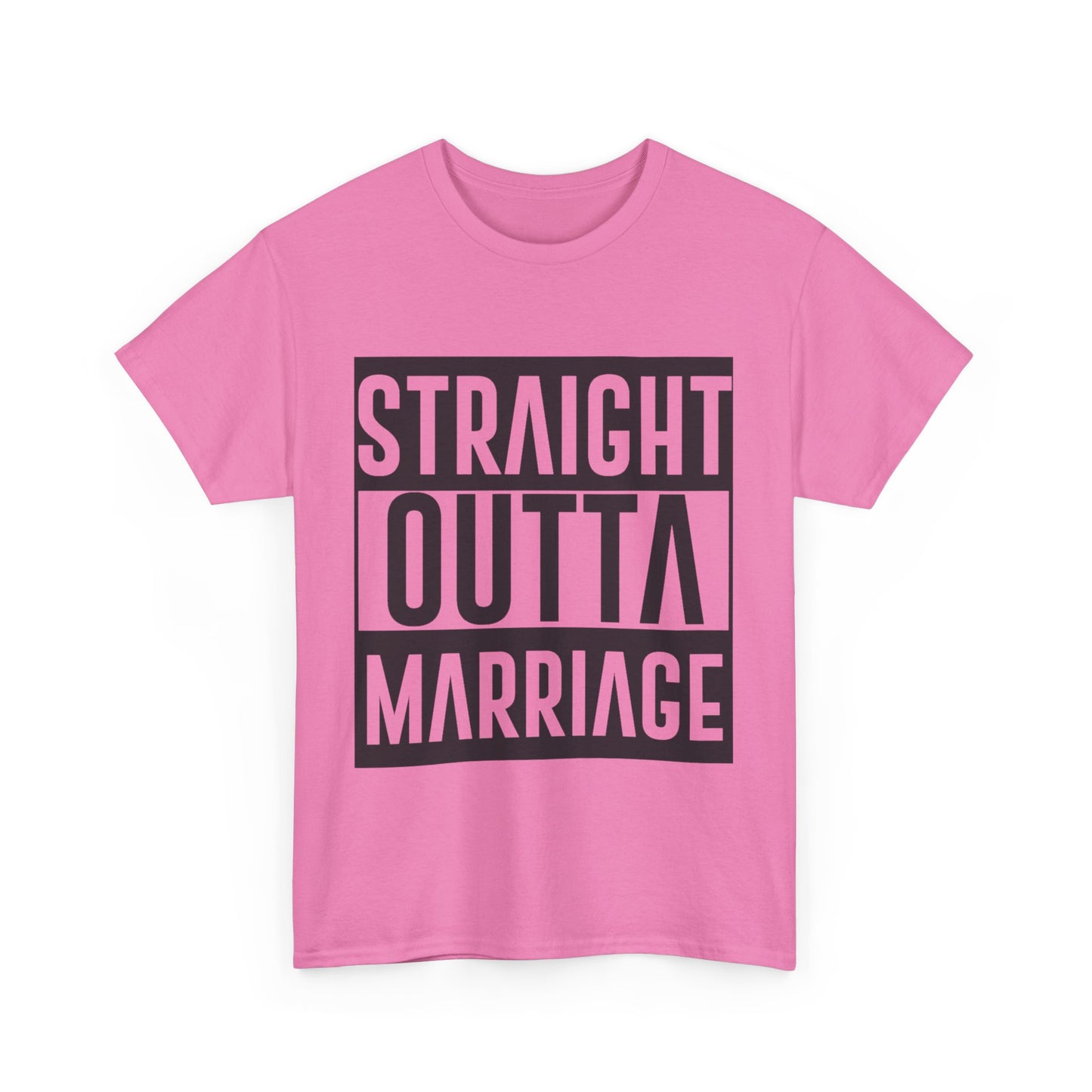 STRAIGHT OUTTA MARRIAGE Couples Tshirt 2 - Couples Fashion Wear