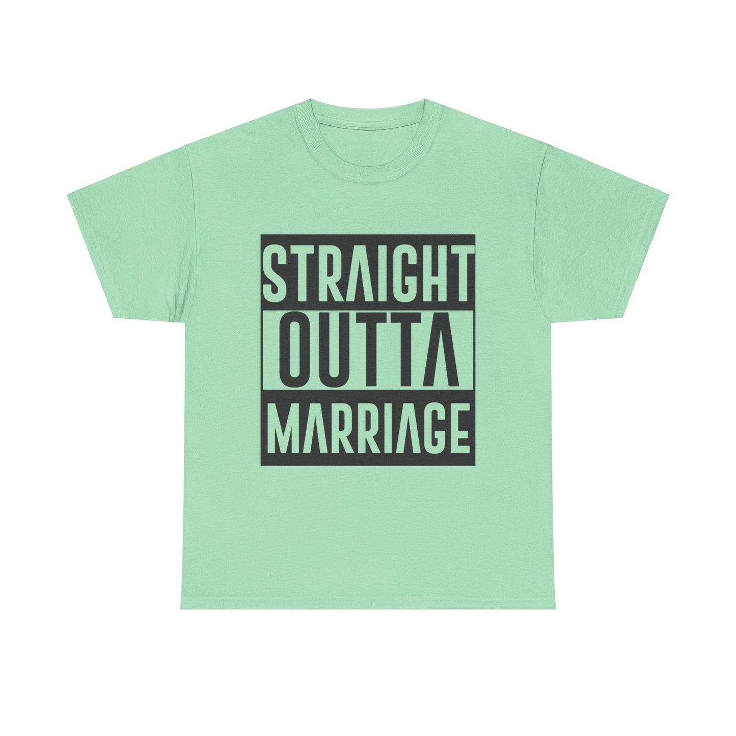 STRAIGHT OUTTA MARRIAGE Couples Tshirt 2