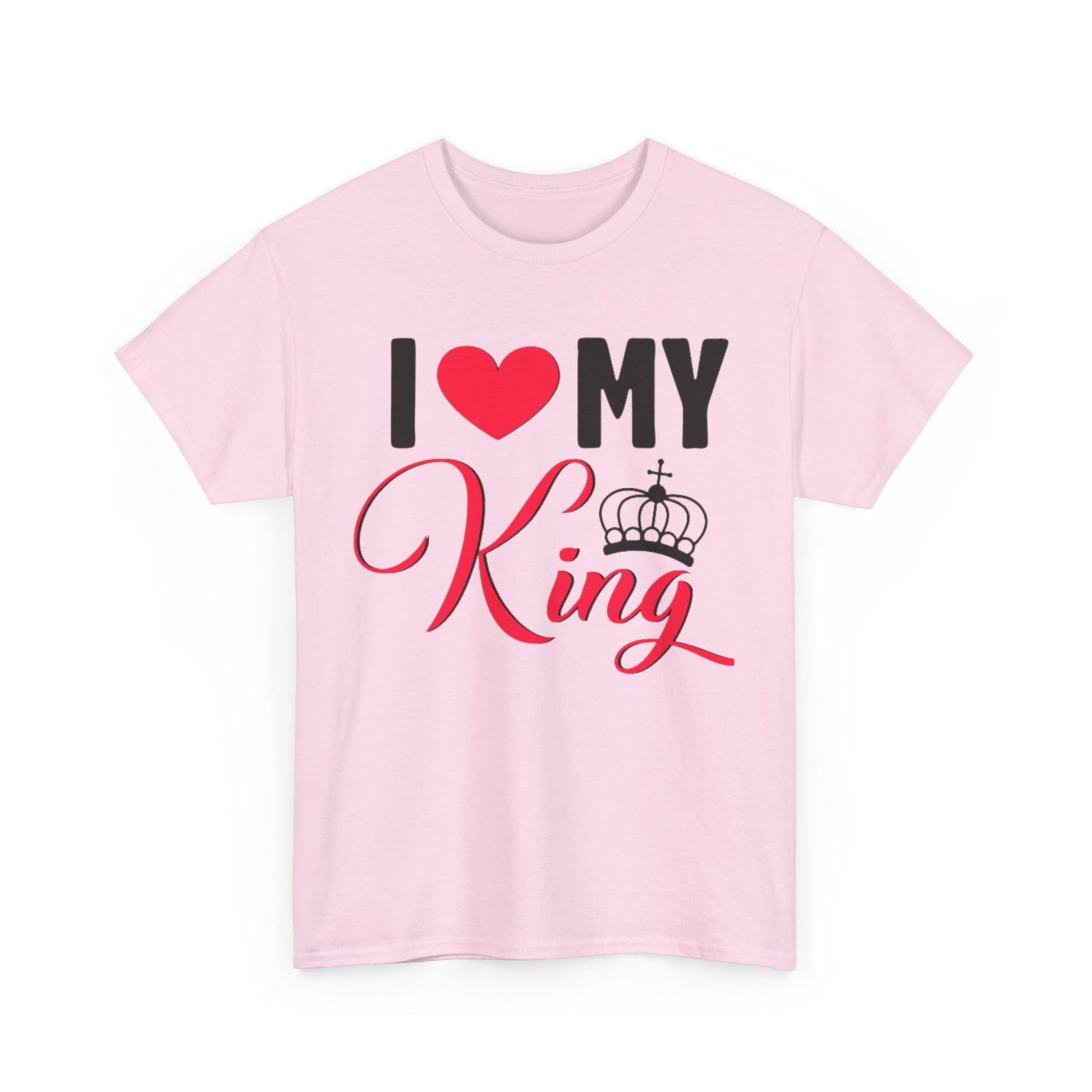 I LOVE MY KING/ I LOVE MY QUEEN w/ Crown Couples Tshirt 1 - Couples Fashion Wear