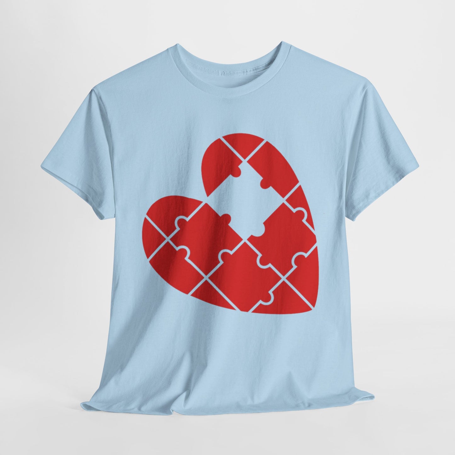 MISSING PUZZLE PIECE HEART/MISSING PUZZLE PIECE Couples Tshirt 1 - Couples Fashion Wear