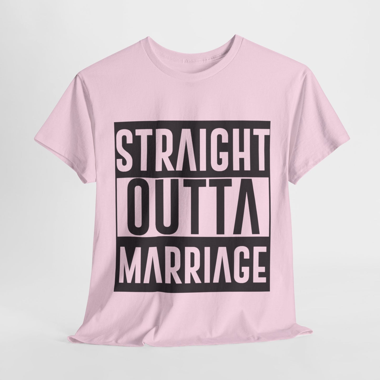 STRAIGHT OUTTA MARRIAGE Couples Tshirt 2