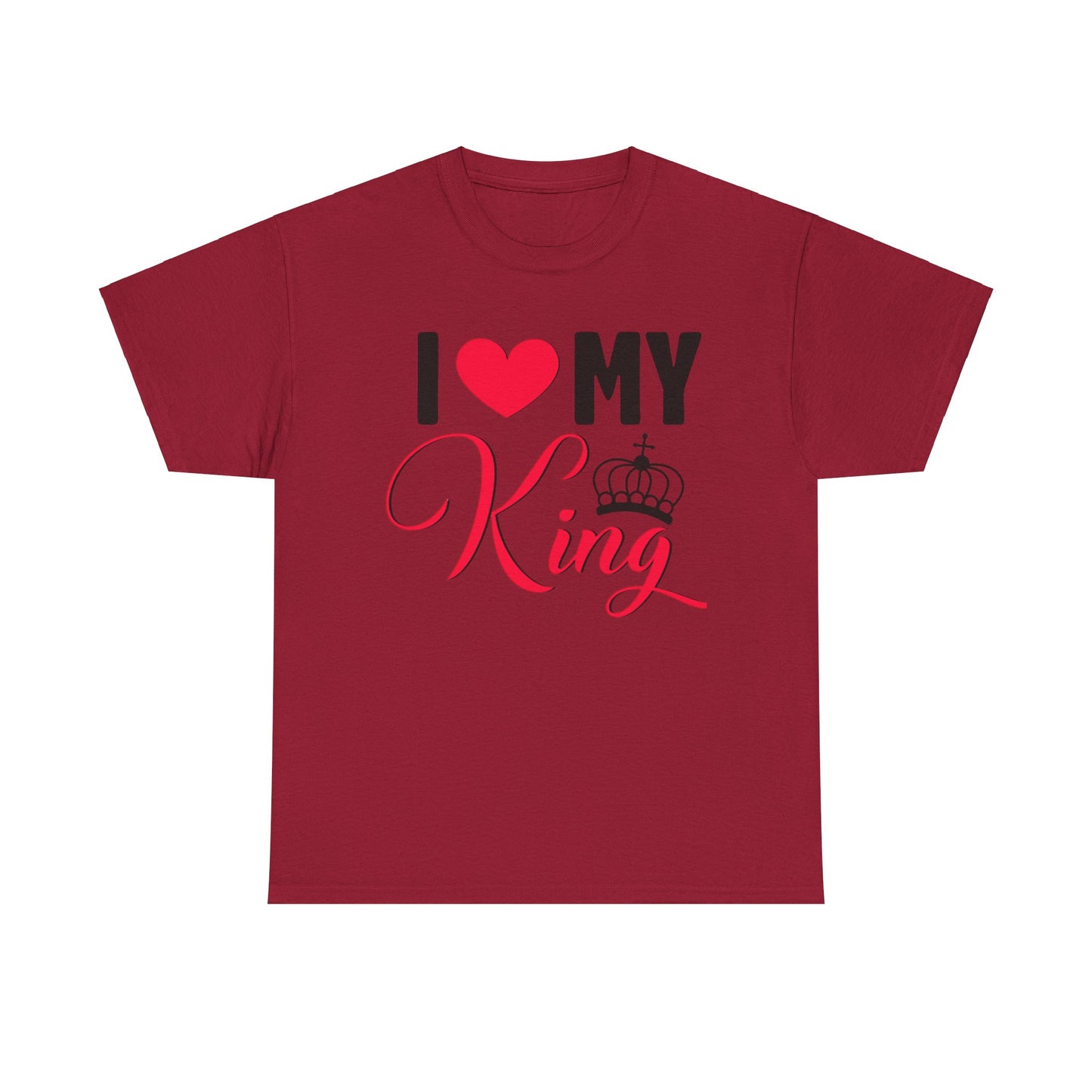 I LOVE MY KING/ I LOVE MY QUEEN Couples Tshirt 1