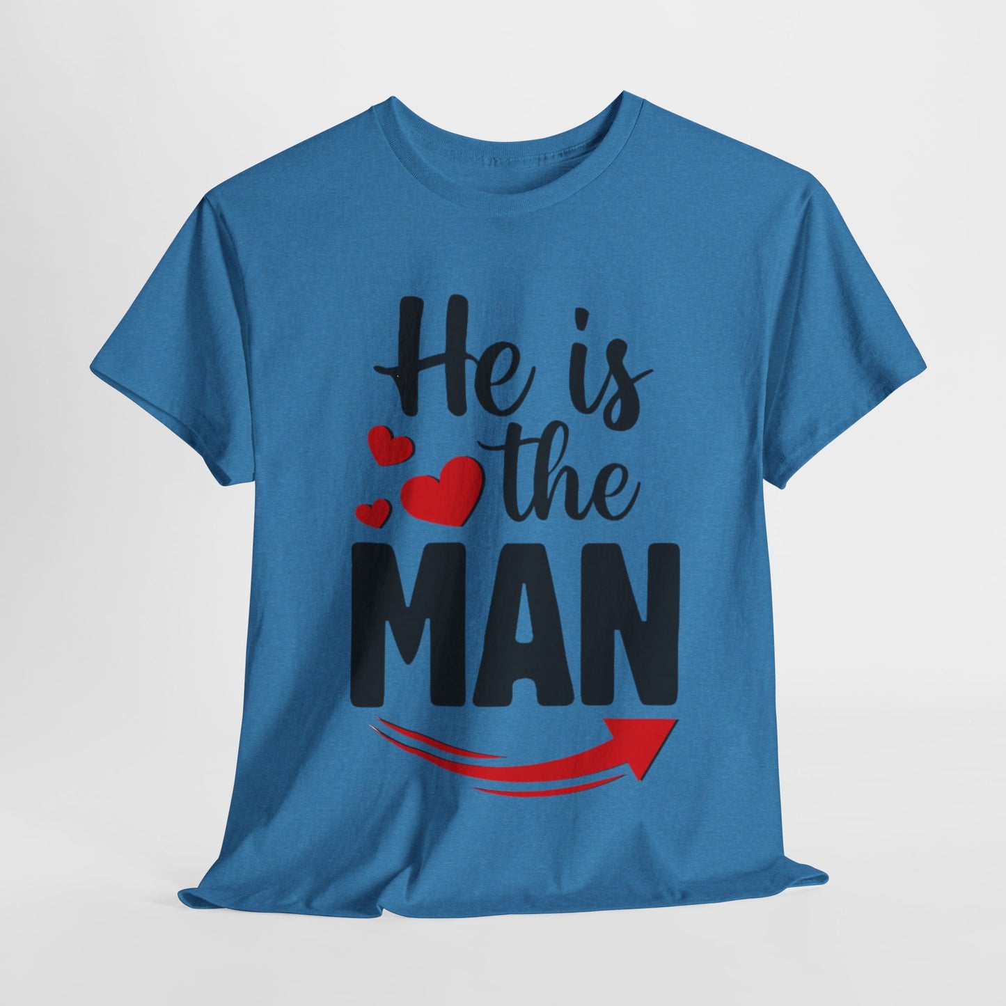 HE IS THE MAN/BUT SHE IS THE BOSS Couples Tshirt 1 - Couples Fashion Wear