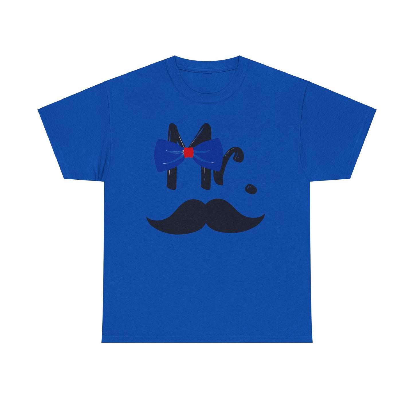 Mr MUSTACHE and Mrs LIPS Couples Tshirt 1