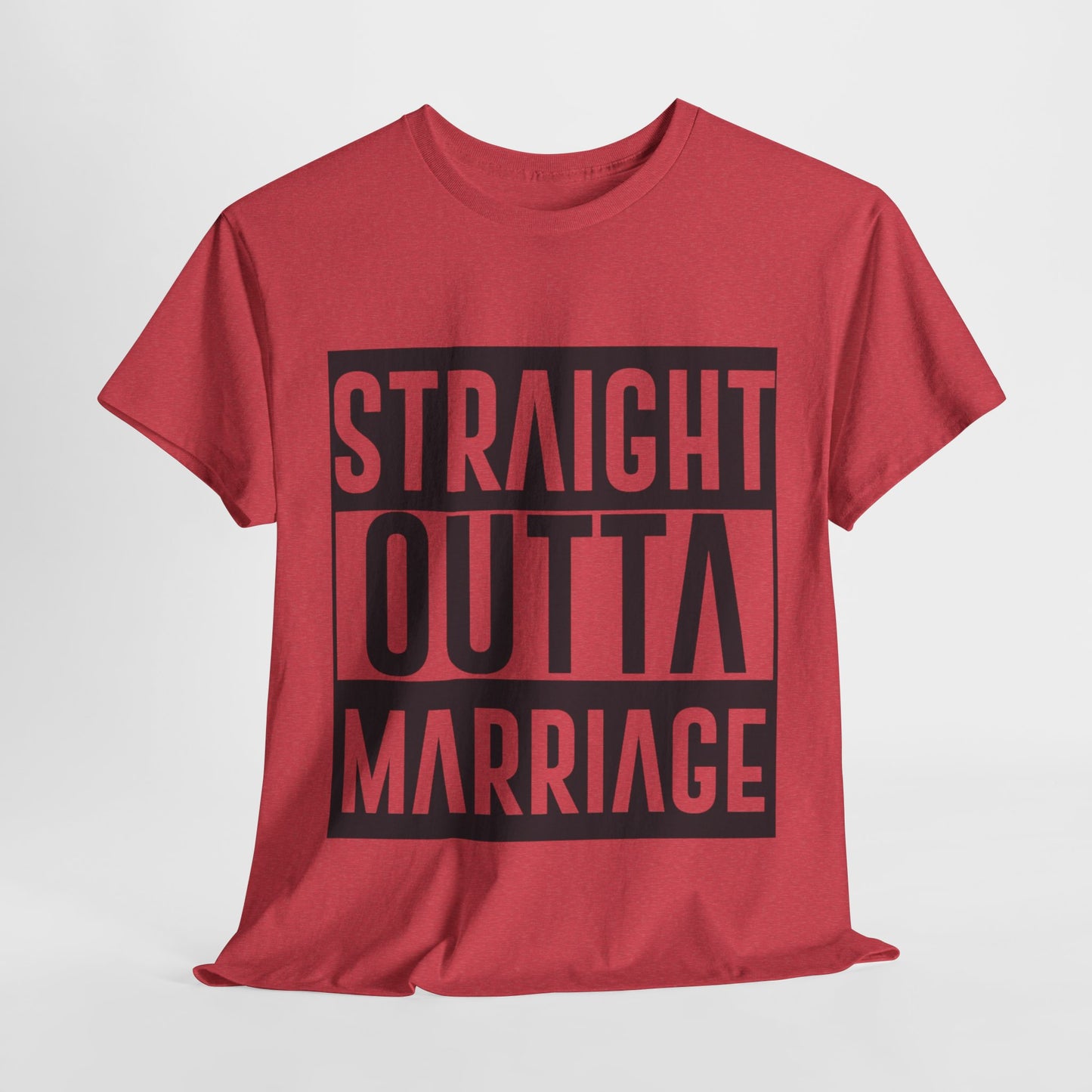 STRAIGHT OUTTA MARRIAGE Couples Tshirt 2