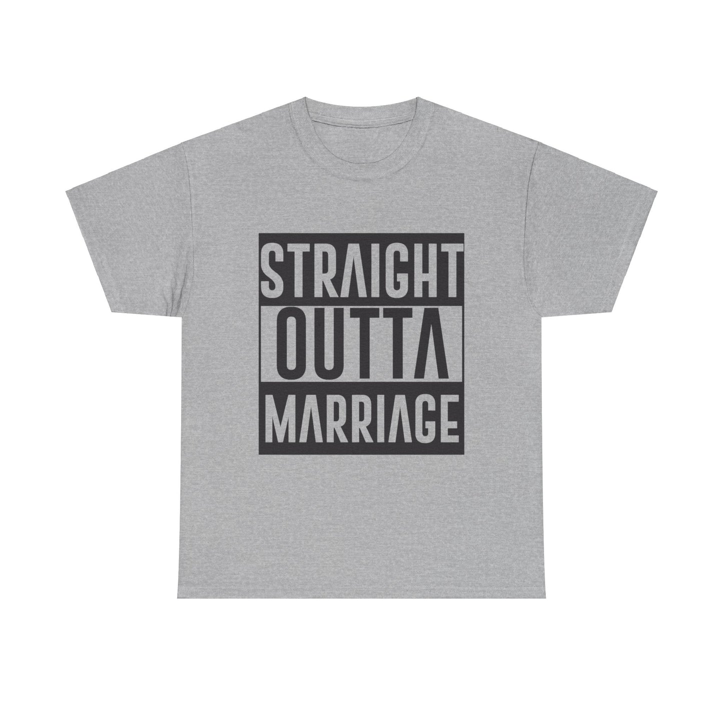 STRAIGHT OUTTA MARRIAGE Couples Tshirt 1