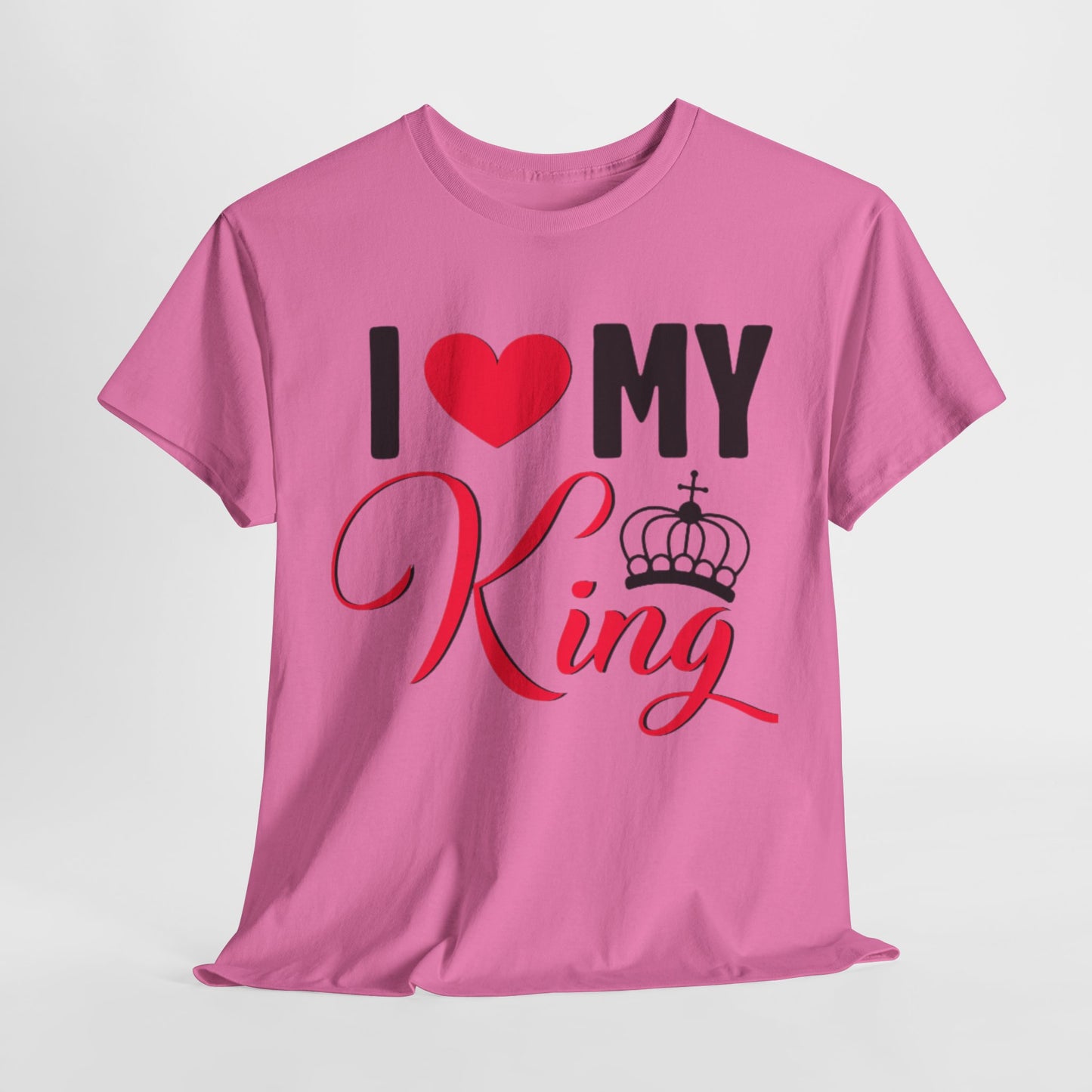 I LOVE MY KING/ I LOVE MY QUEEN w/ Crown Couples Tshirt 1 - Couples Fashion Wear