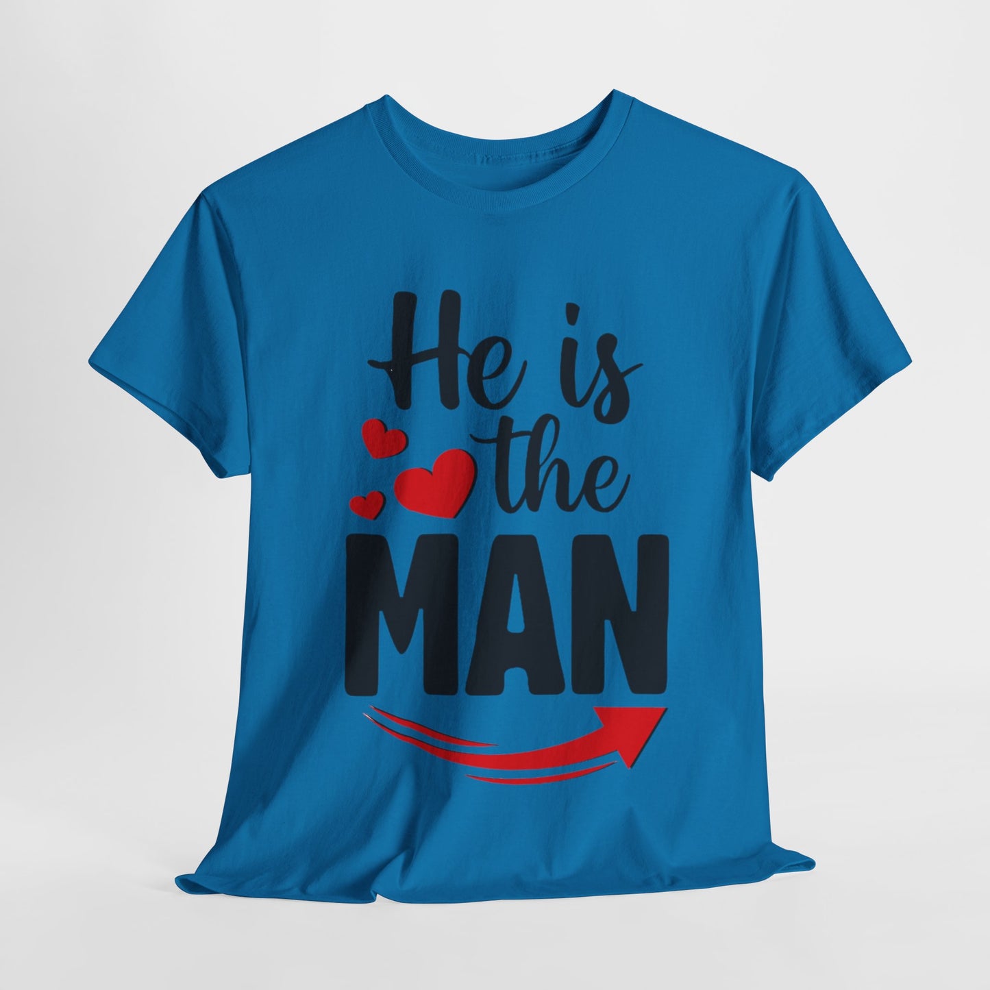 HE IS THE MAN/BUT SHE IS THE BOSS Couples Tshirt 1 - Couples Fashion Wear