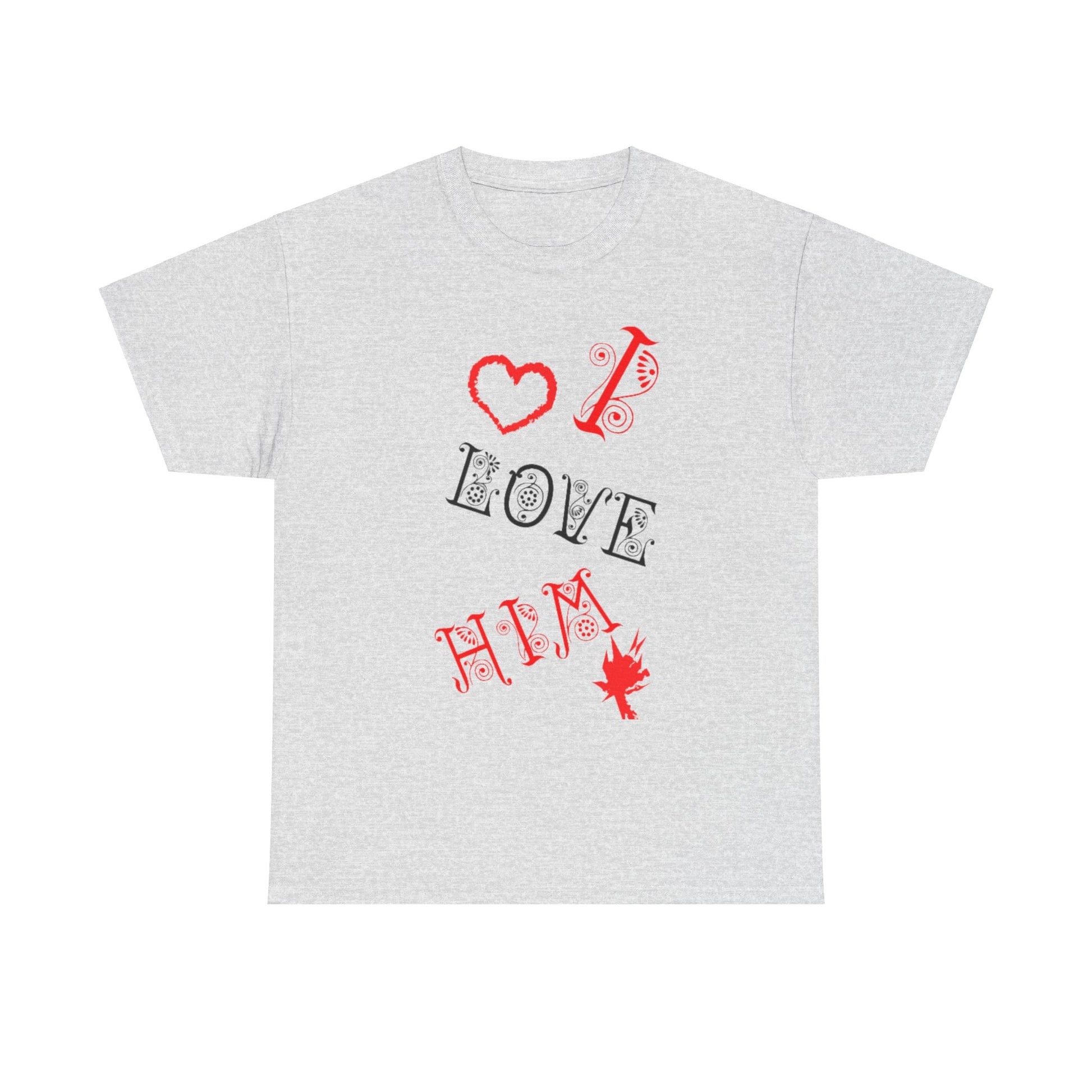 I LOVE HIM/ I LOVE HER Couples Tshirt 1 - Couples Fashion Wear