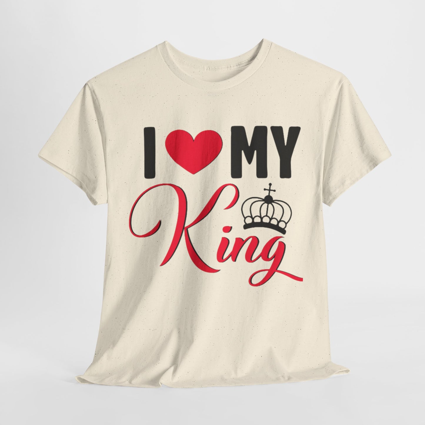 I LOVE MY KING/ I LOVE MY QUEEN w/ Crown Couples Tshirt 1 - Couples Fashion Wear