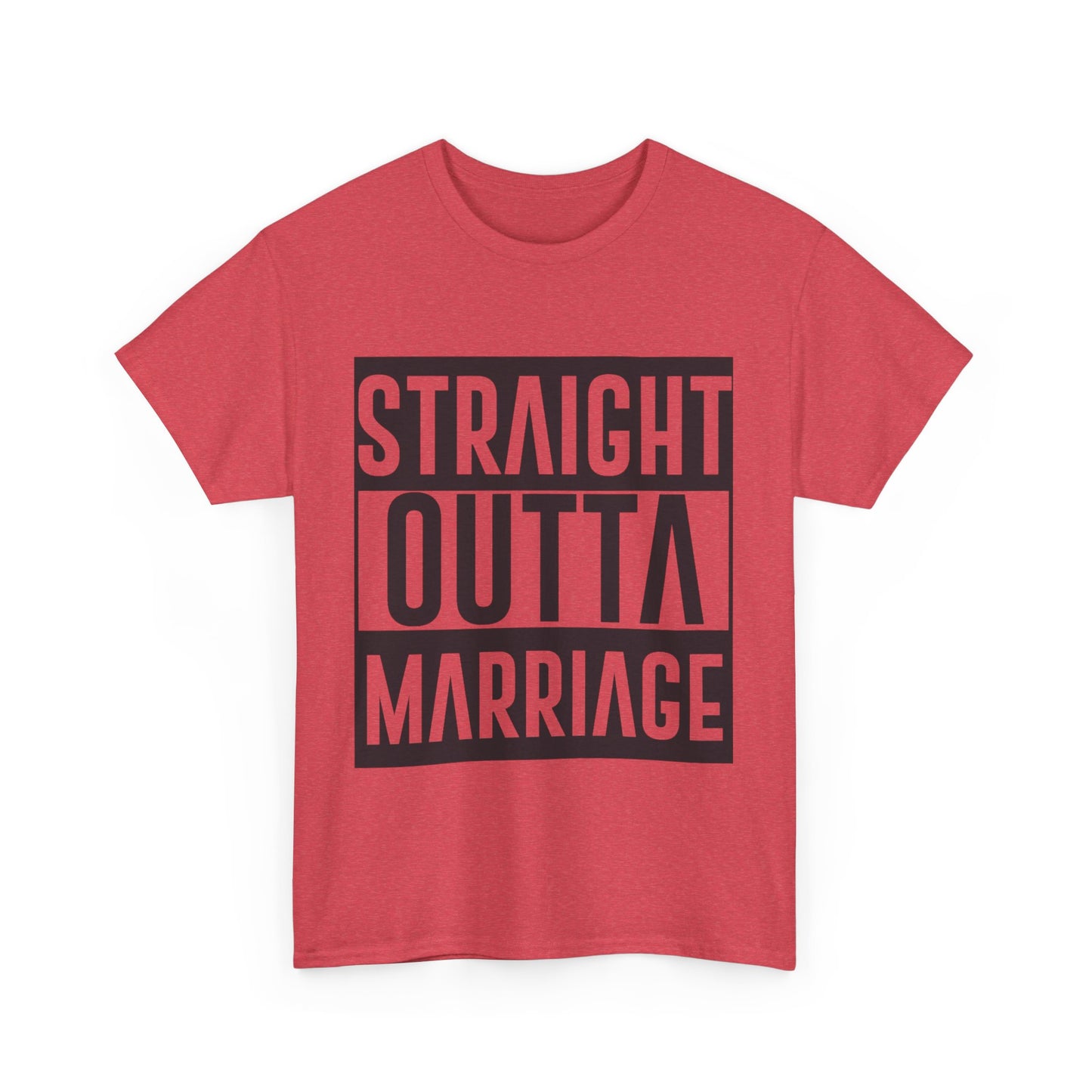 STRAIGHT OUTTA MARRIAGE Couples Tshirt 2 - Couples Fashion Wear